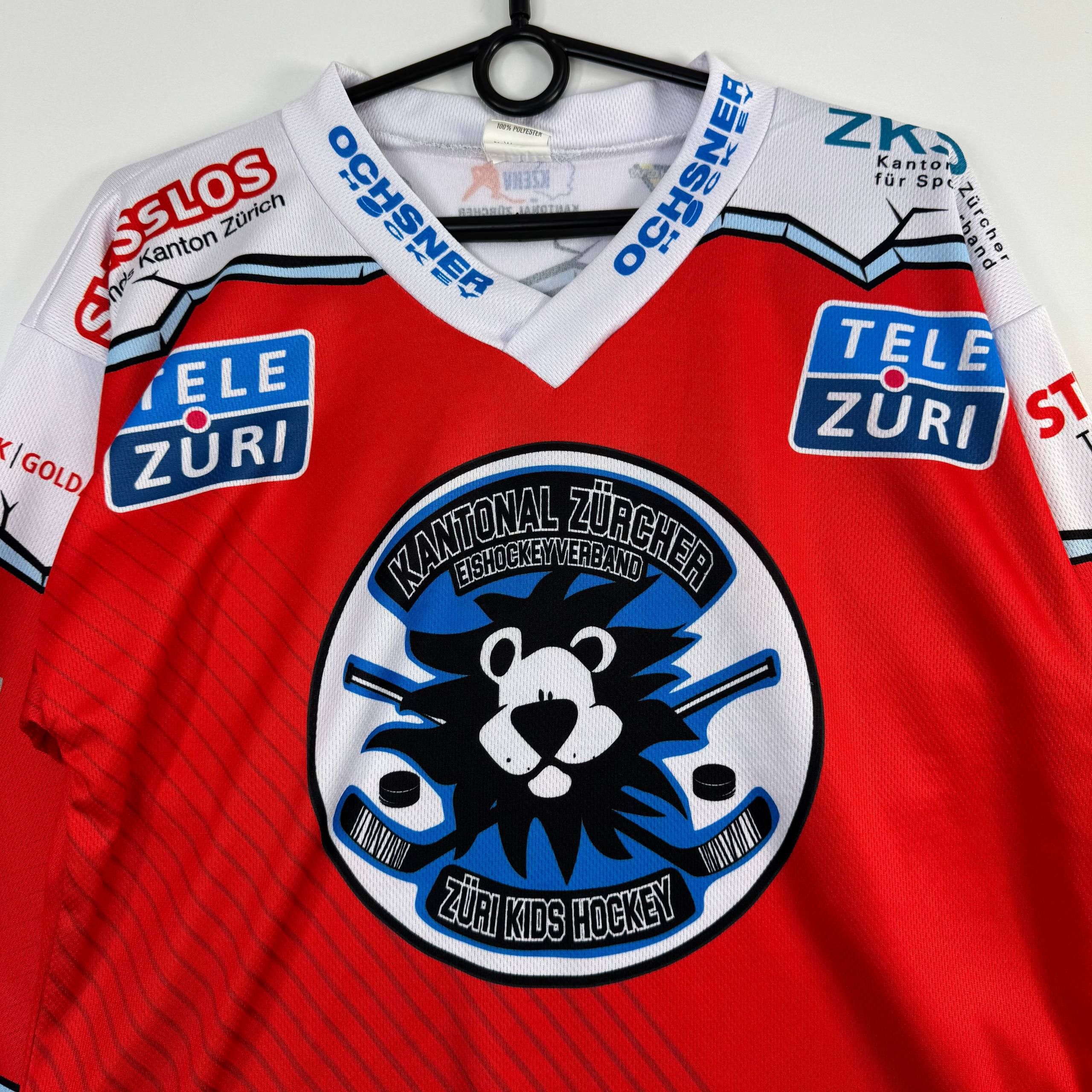 Other Züri Kids Hockey Ice Hockey Jersey Red White Youth Size M Size US XXS / EU 40 - 2 Thumbnail