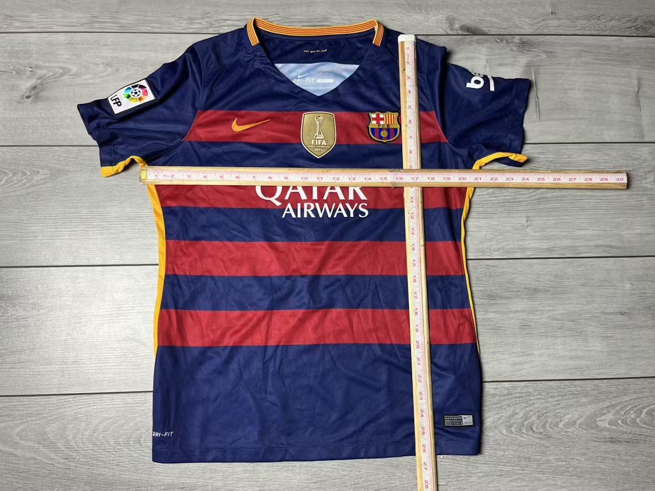 Nike Nike Messi Barcelona 2015 2016 FINAL champion Soccer Jersey Size US L / EU 52-54 / 3 - 6 Thumbnail