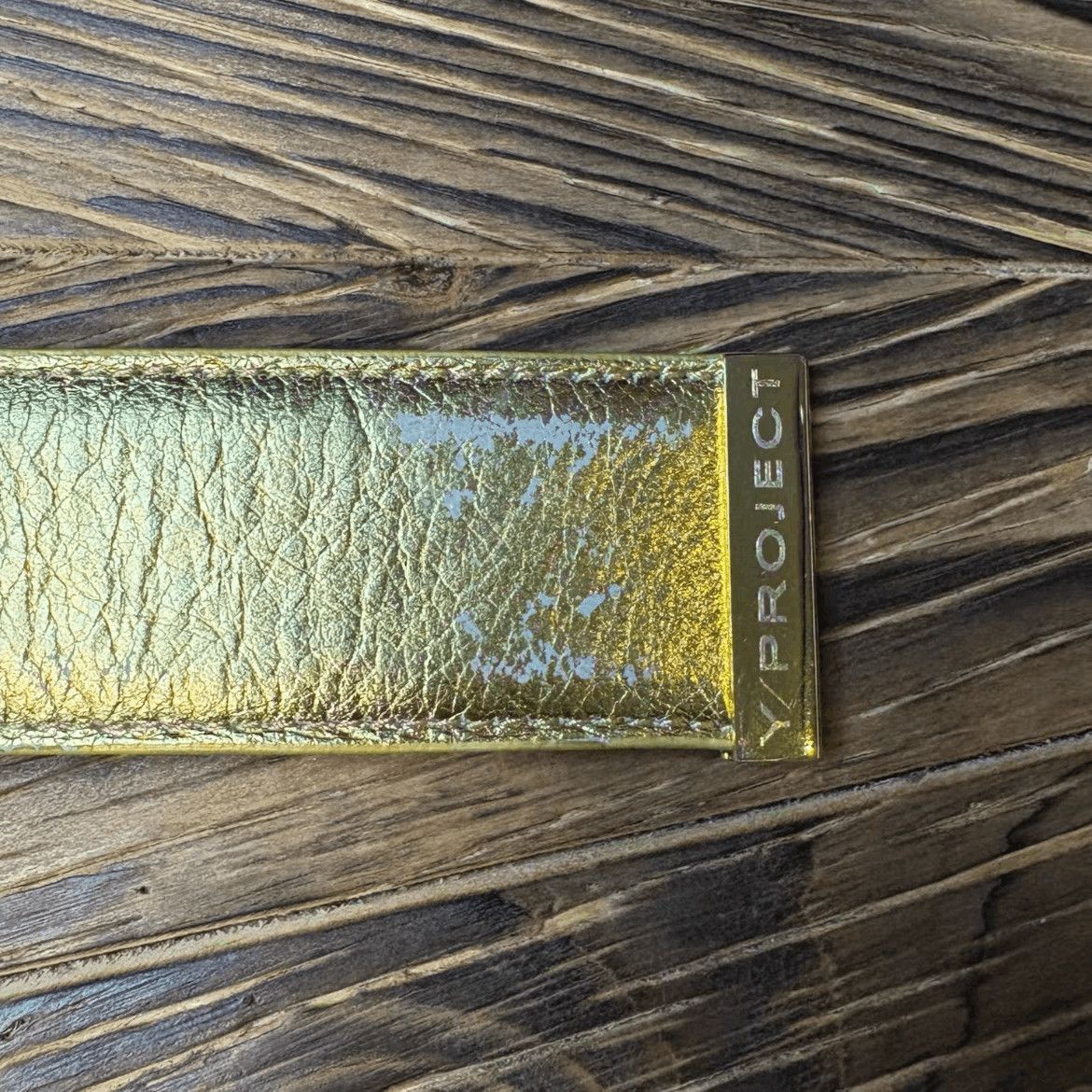 Y/Project Y/Project 10SS Golden Logo Belt-2508 Size ONE SIZE - 4 Thumbnail