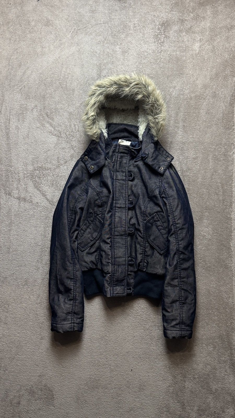 Japanese Brand Y2K Faux Fur Jacket Ifsixwasnine LGB Goa dolce gabbana cdg Size US S / EU 44-46 / 1 - 1 Thumbnail