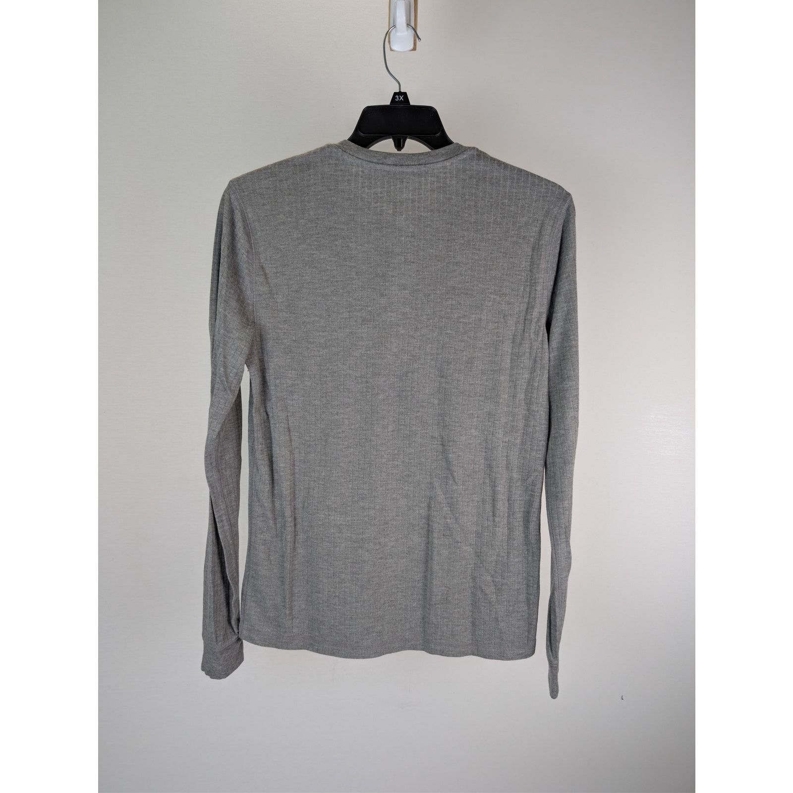Vince o1rshd1 CC20 Raw Edge Long Sleeve Henley T-Shirt in Grey Size US S / EU 44-46 / 1 - 12 Thumbnail