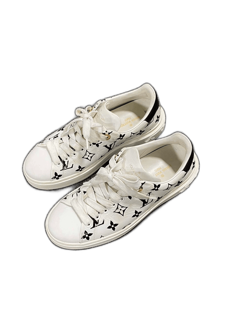 Louis Vuitton Black and White Panda Platform Sneakers Size US 7 / IT 37 - 1 Thumbnail