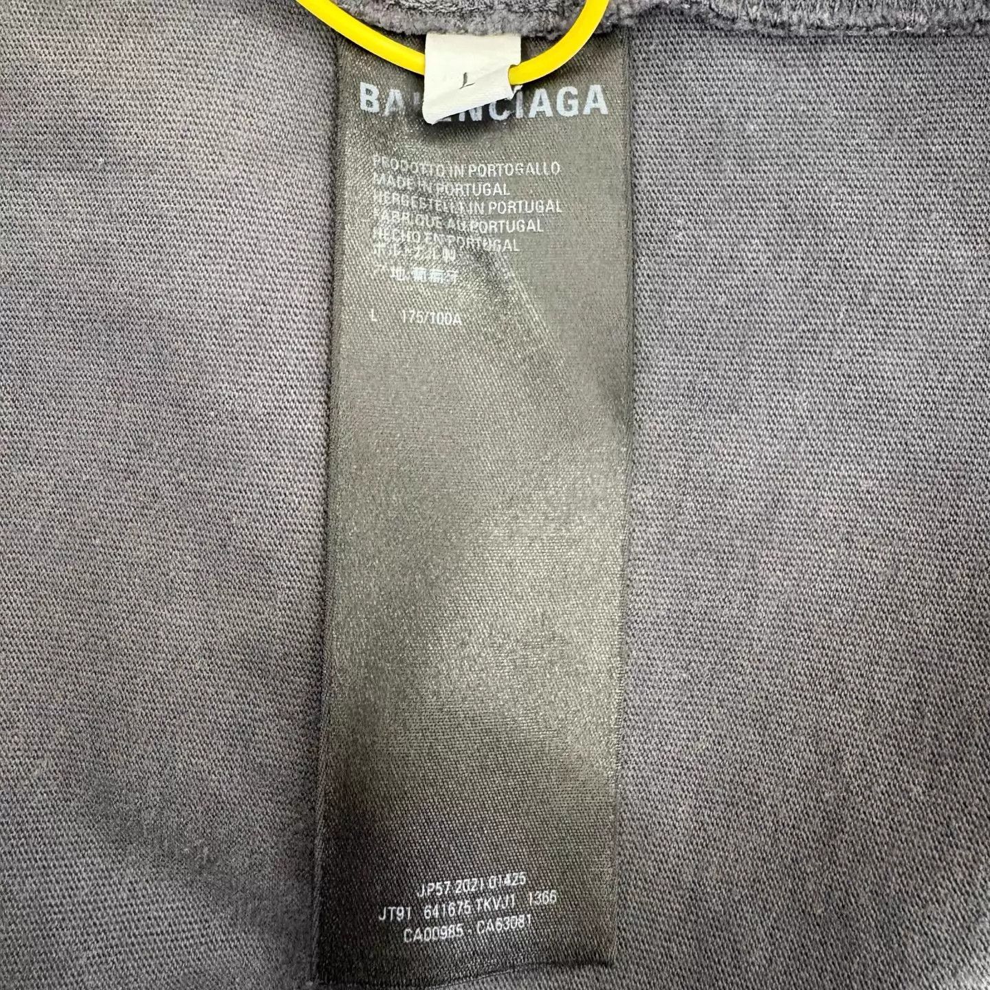 Balenciaga Balenciaga Charcoal Embroidered Coke Logo T-shirt L Size L / US 10 / IT 46 - 4 Thumbnail