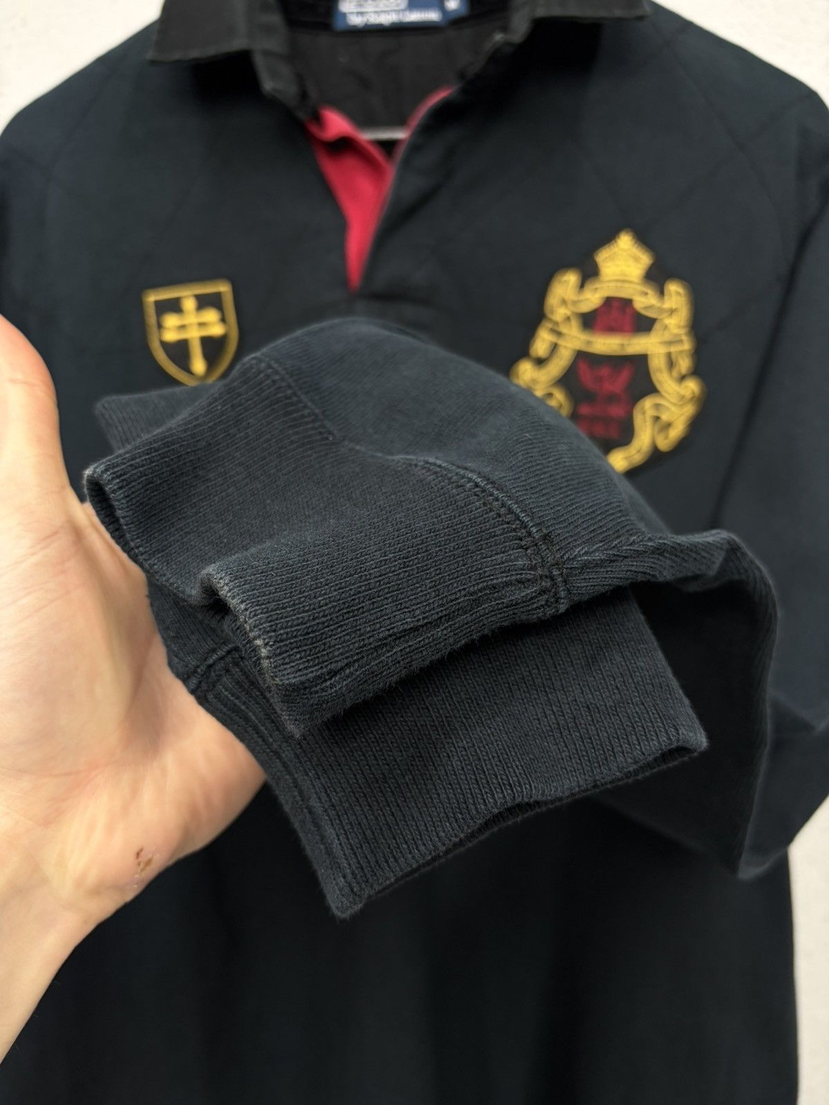 Polo Ralph Lauren Vintage Polo Ralph Lauren Rugby Polo Long Sleeve RRL Drake Size US L / EU 52-54 / 3 - 16 Thumbnail