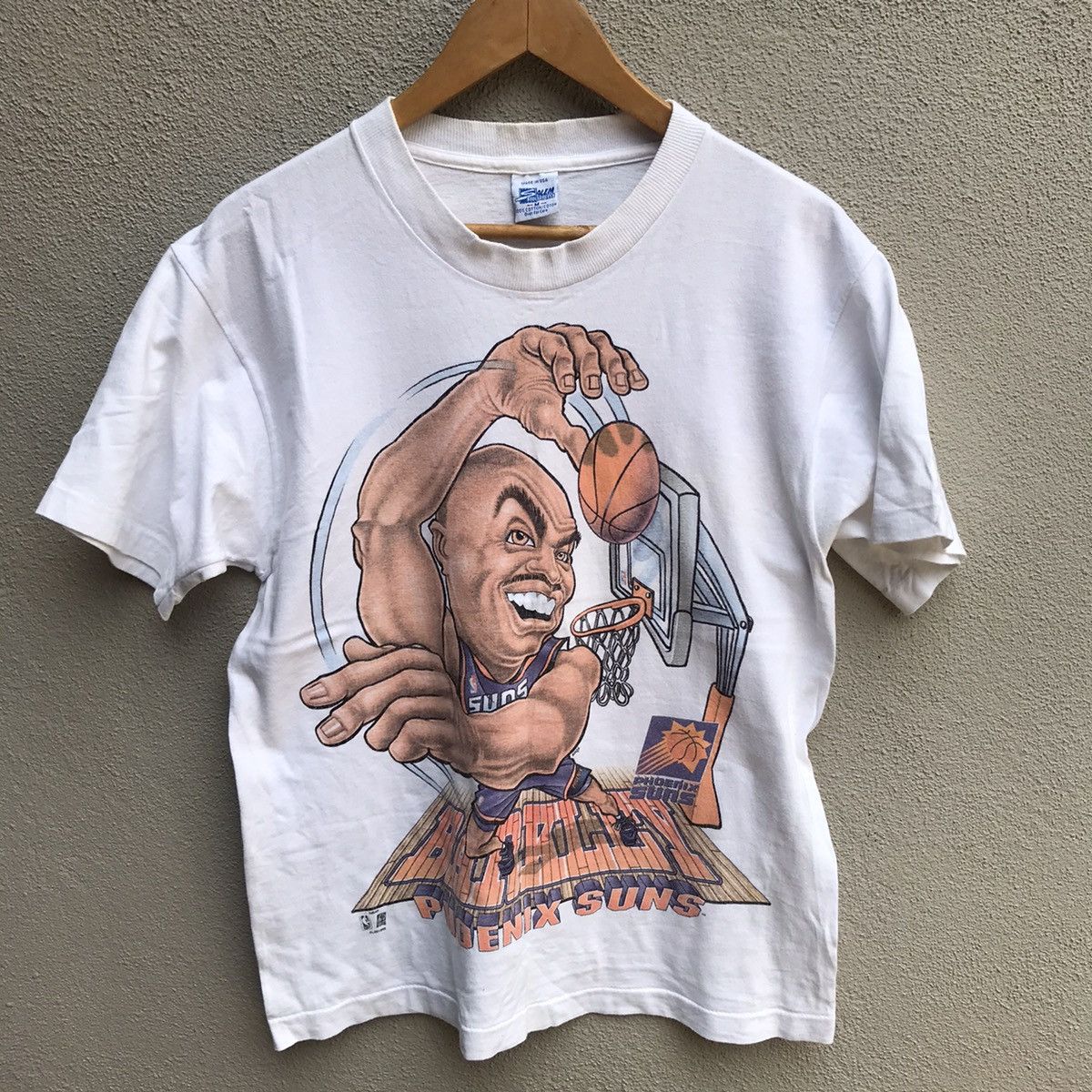 NBA Vintage 90s CHARLES BARKLEY nba tee phoenix suns Size US M / EU 48-50 / 2 - 2 Thumbnail