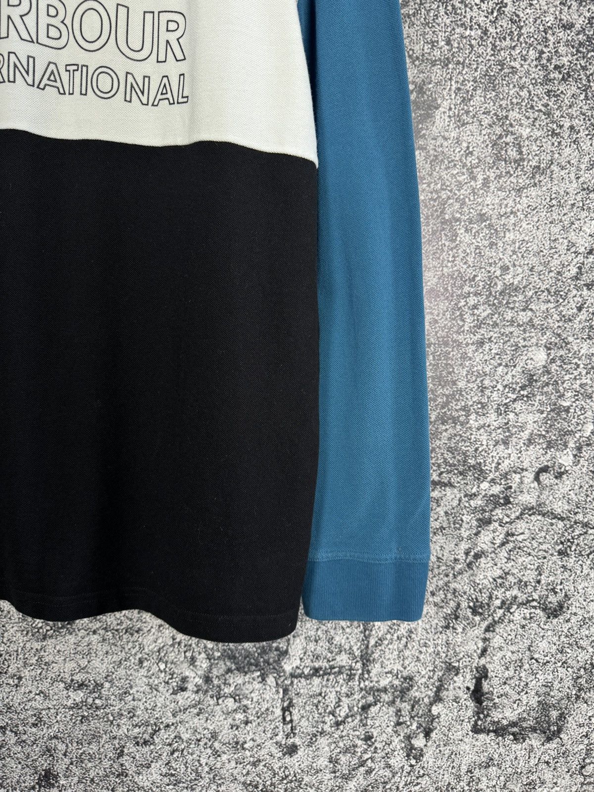 Barbour Barbour International Long Sleeve Polo Shirt Colorblock Logo Size US XL / EU 56 / 4 - 5 Thumbnail