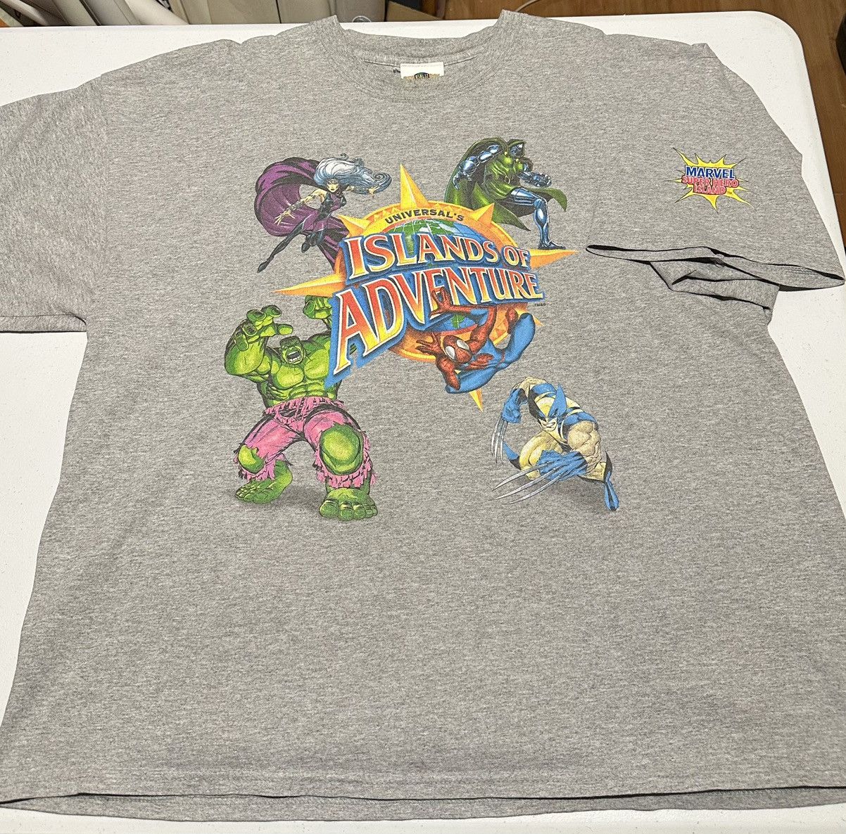 Universal Studios Vintage universal Studios Marvel Superhero island Tshirt Size US XXL / EU 58 / 5 - 1 Thumbnail