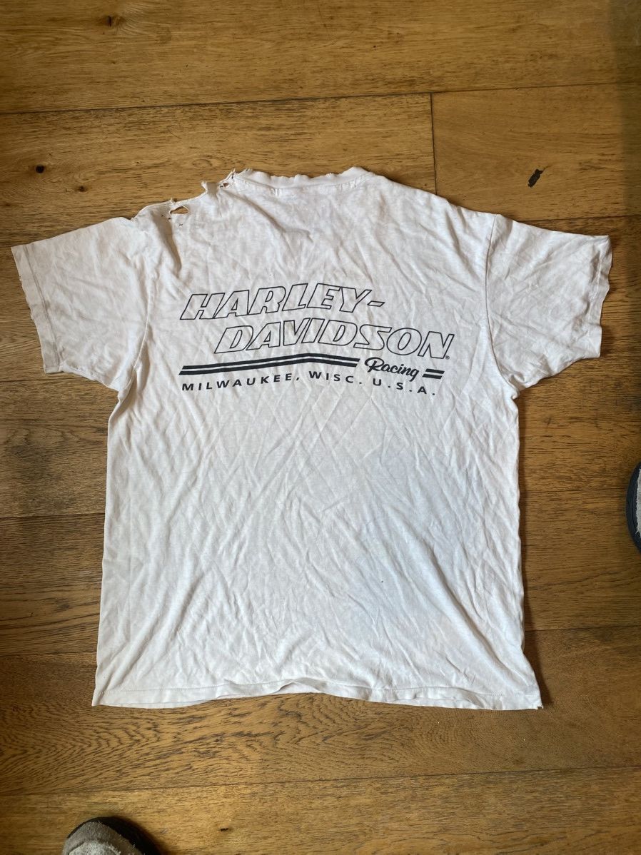Vintage Harley Davison 90s tee Size US L / EU 52-54 / 3 - 3 Thumbnail