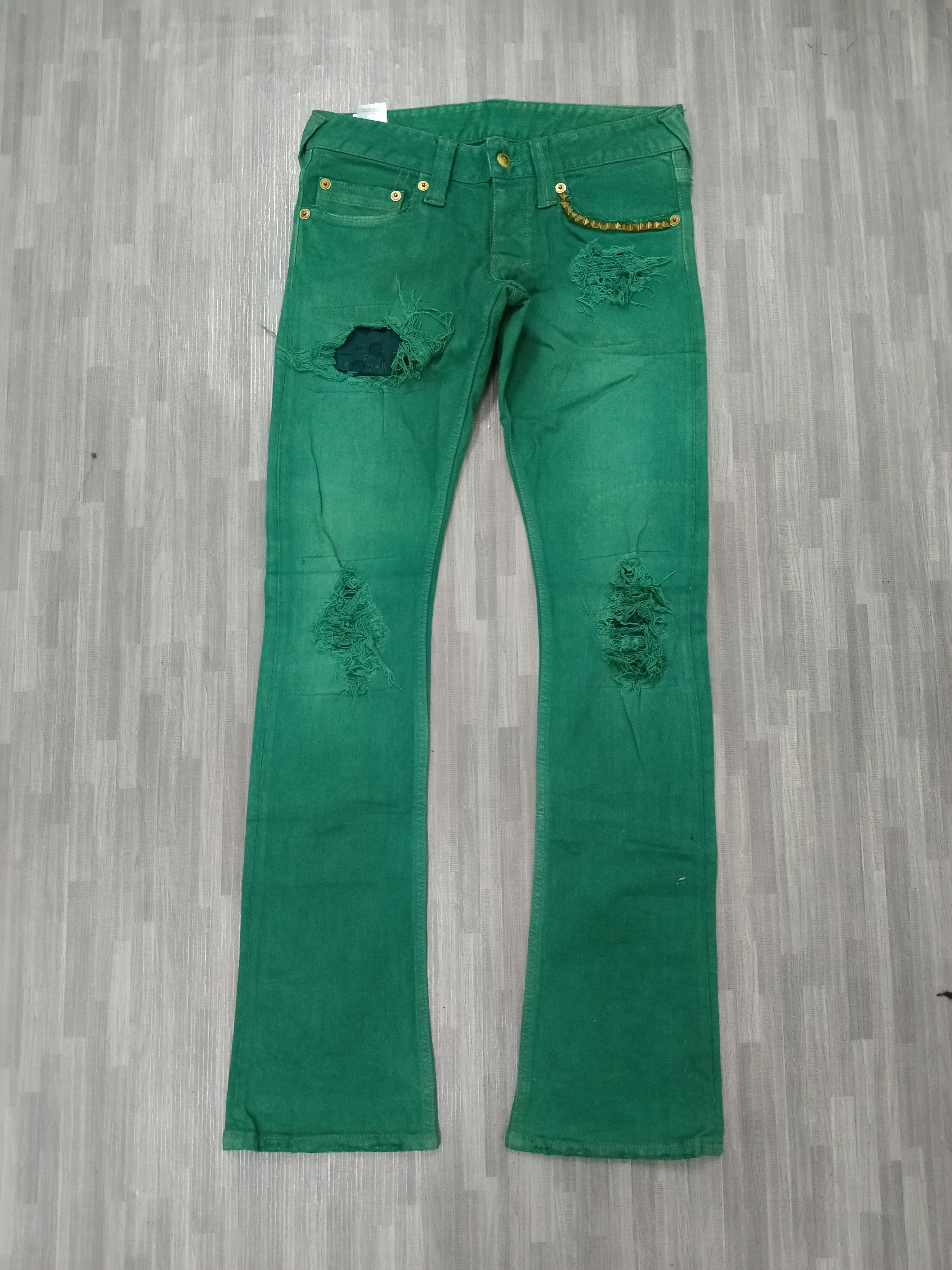 FranCisT MOR.K.S FLARE DISTRESSED RIPED STUDDED FRANCIST MOR.K.S Size 29" - 2 Thumbnail