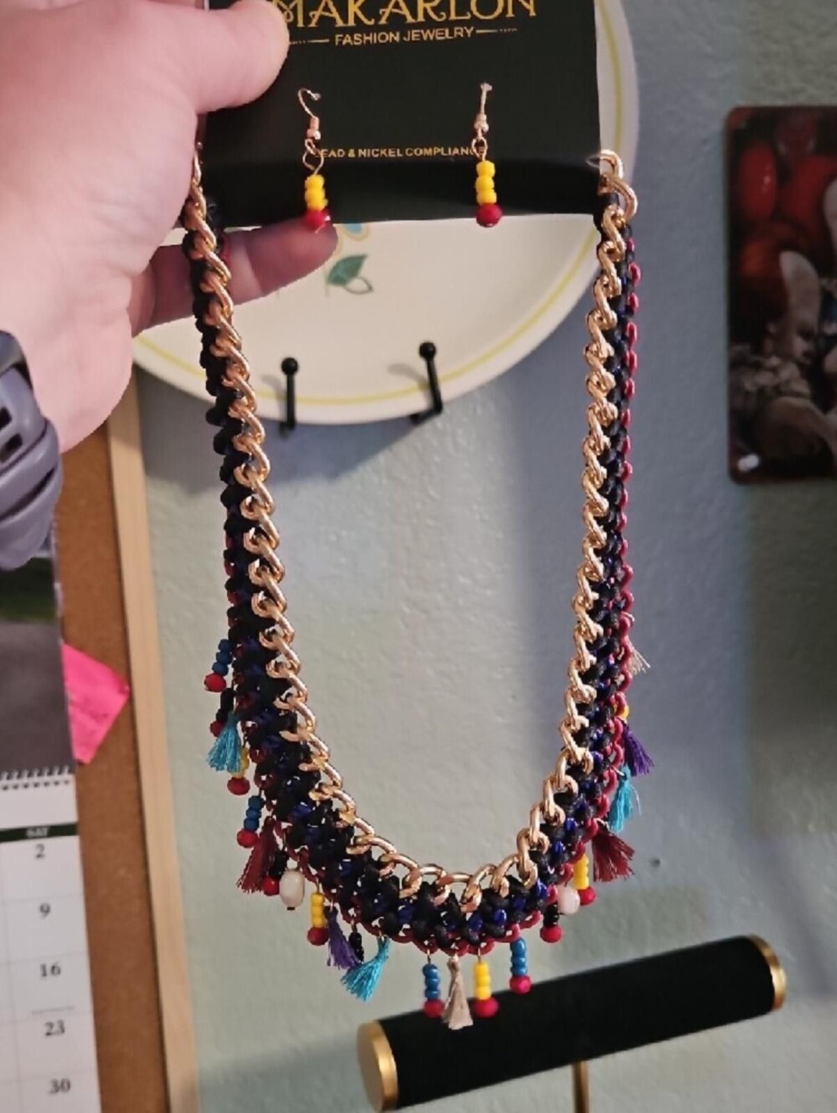 Other Boho Multicolor Tassel Chain Necklace Size ONE SIZE - 4 Thumbnail
