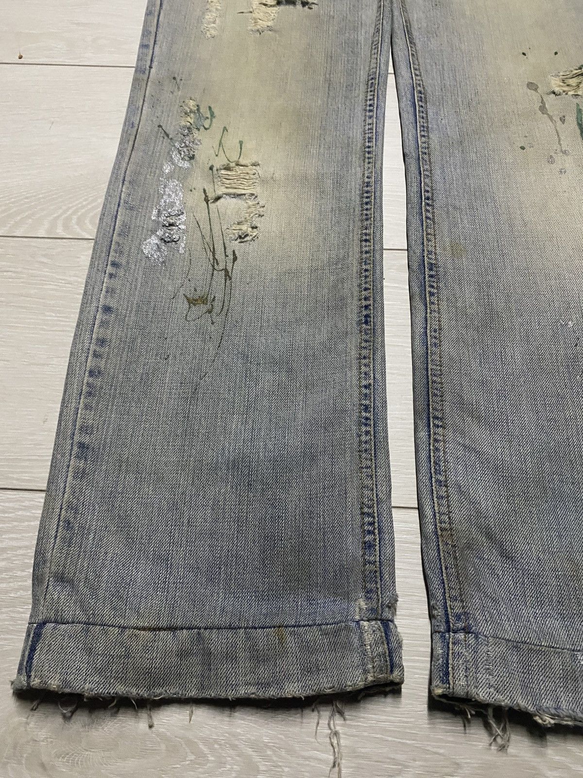 Dolce & Gabbana Dolce & Gabbana Mud Wash Paints Splatter Distressed Jeans Size US 34 / EU 50 - 13 Thumbnail
