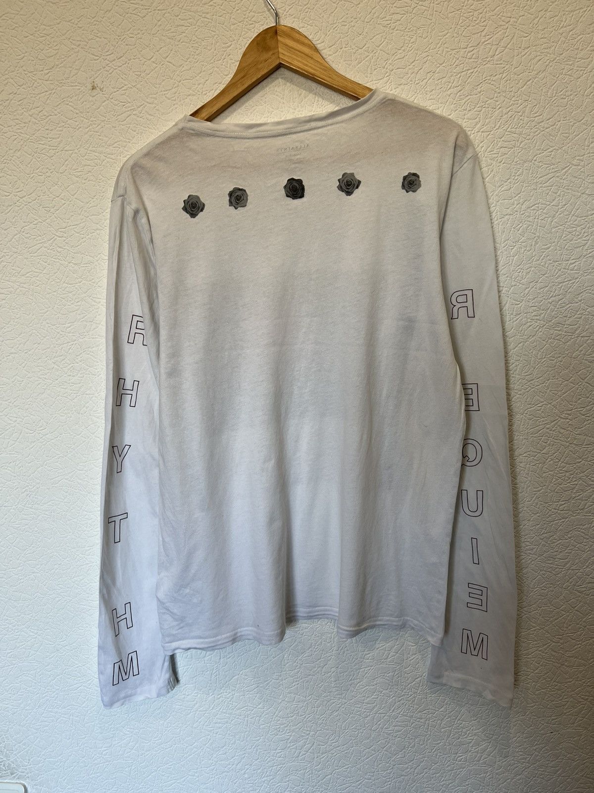 Allsaints Allsaints White Longsleeve Rhythm Requiem Flower Shirt Size US M / EU 48-50 / 2 - 4 Thumbnail