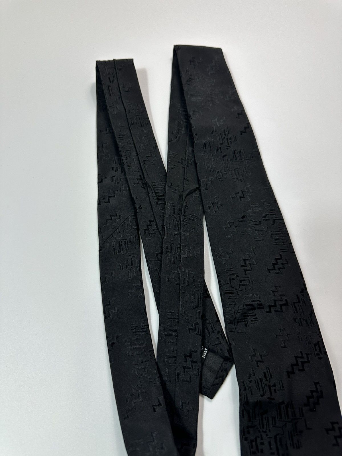 Prada Prada Monogram Tie Silk Size ONE SIZE - 3 Thumbnail