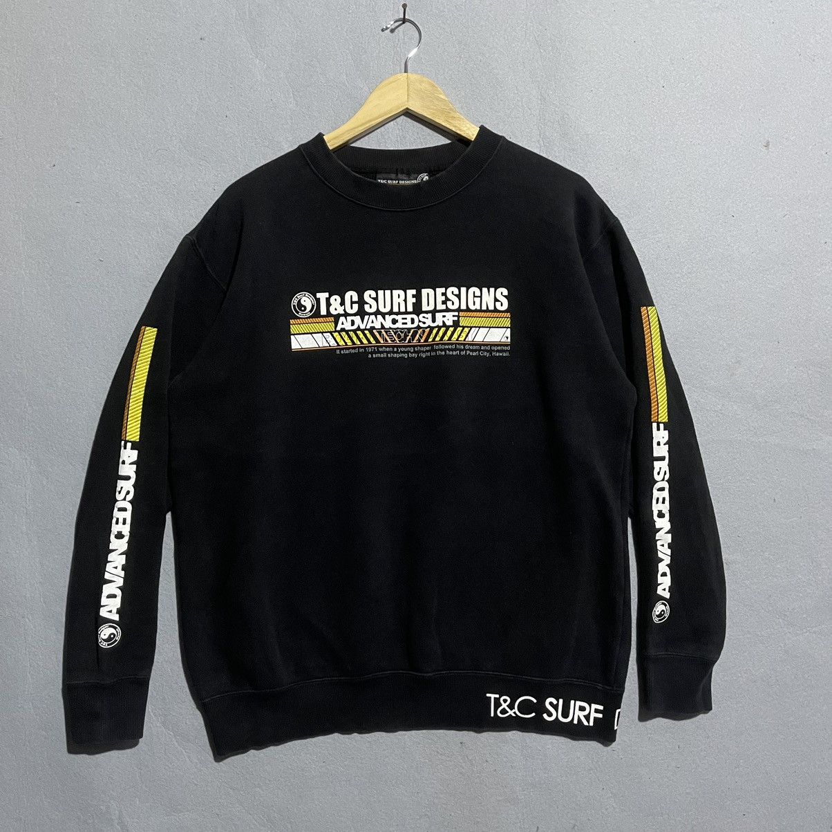 Vintage Vintage T&C Surf Designs Black Graphic Sweatshirt XL Size US XL / EU 56 / 4 - 3 Thumbnail