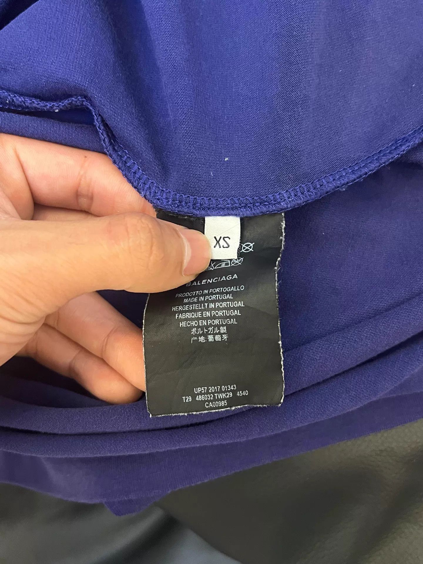 Balenciaga Balenciaga Blue-Purple Coke Logo SS T-Shirt XS NM Size US XS / EU 42 / 0 - 5 Thumbnail