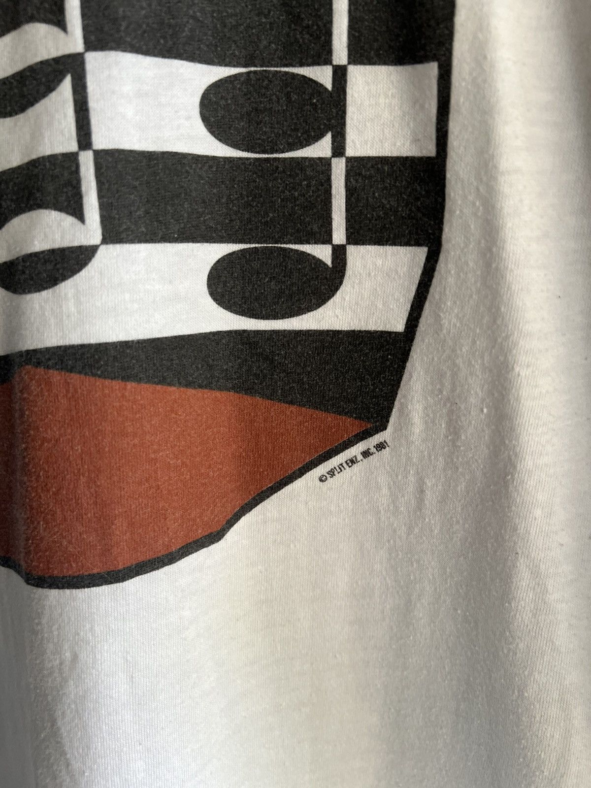 Vintage 1981 Split Enz Waiata Single Stitch Baseball Tee 80s Size US L / EU 52-54 / 3 - 3 Thumbnail
