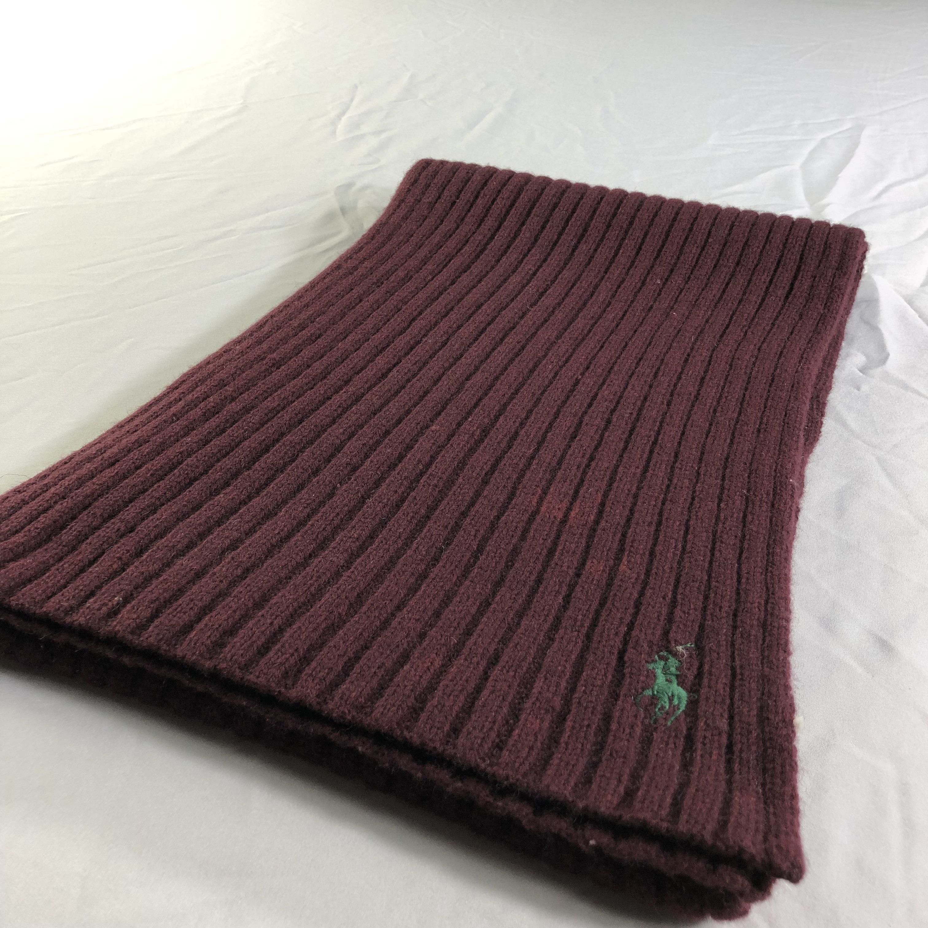 Polo Ralph Lauren Polo Ralph Lauren Pleated Wool Scarf Muffler Neckwear V2277 Size ONE SIZE - 4 Thumbnail