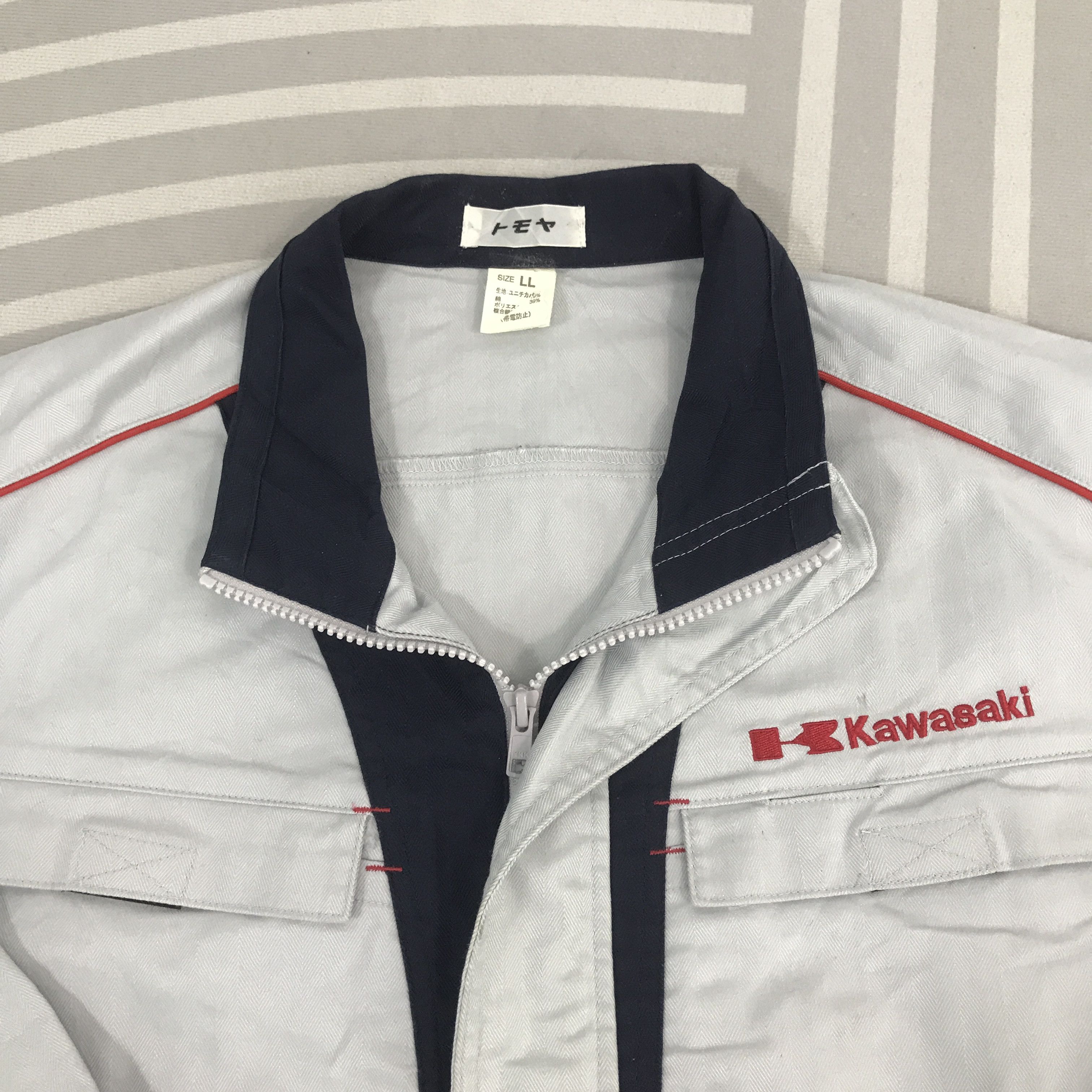 Japanese Brand × Vintage Vintage Kawasaki Racing japan uniform Jacket Size US L / EU 52-54 / 3 - 8 Thumbnail