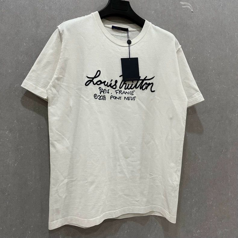 Louis Vuitton Louis Vuitton Cursive slogan short sleeve Size US XL / EU 56 / 4 - 3 Thumbnail