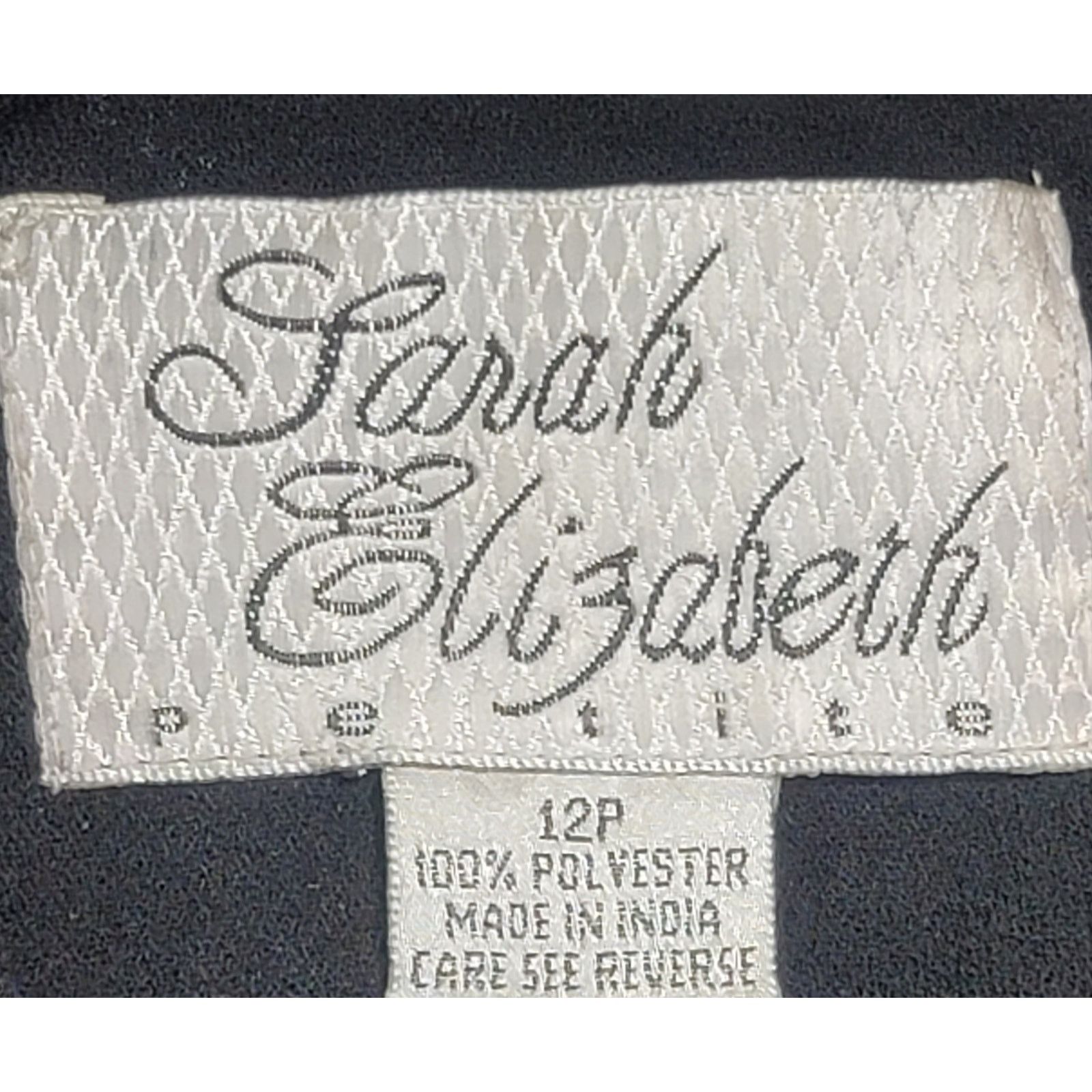 Other VTG Sarah Elizabeth Black Formal Dress 12P Pleat Lace Insert Size XL / US 12-14 / IT 48-50 - 4 Thumbnail