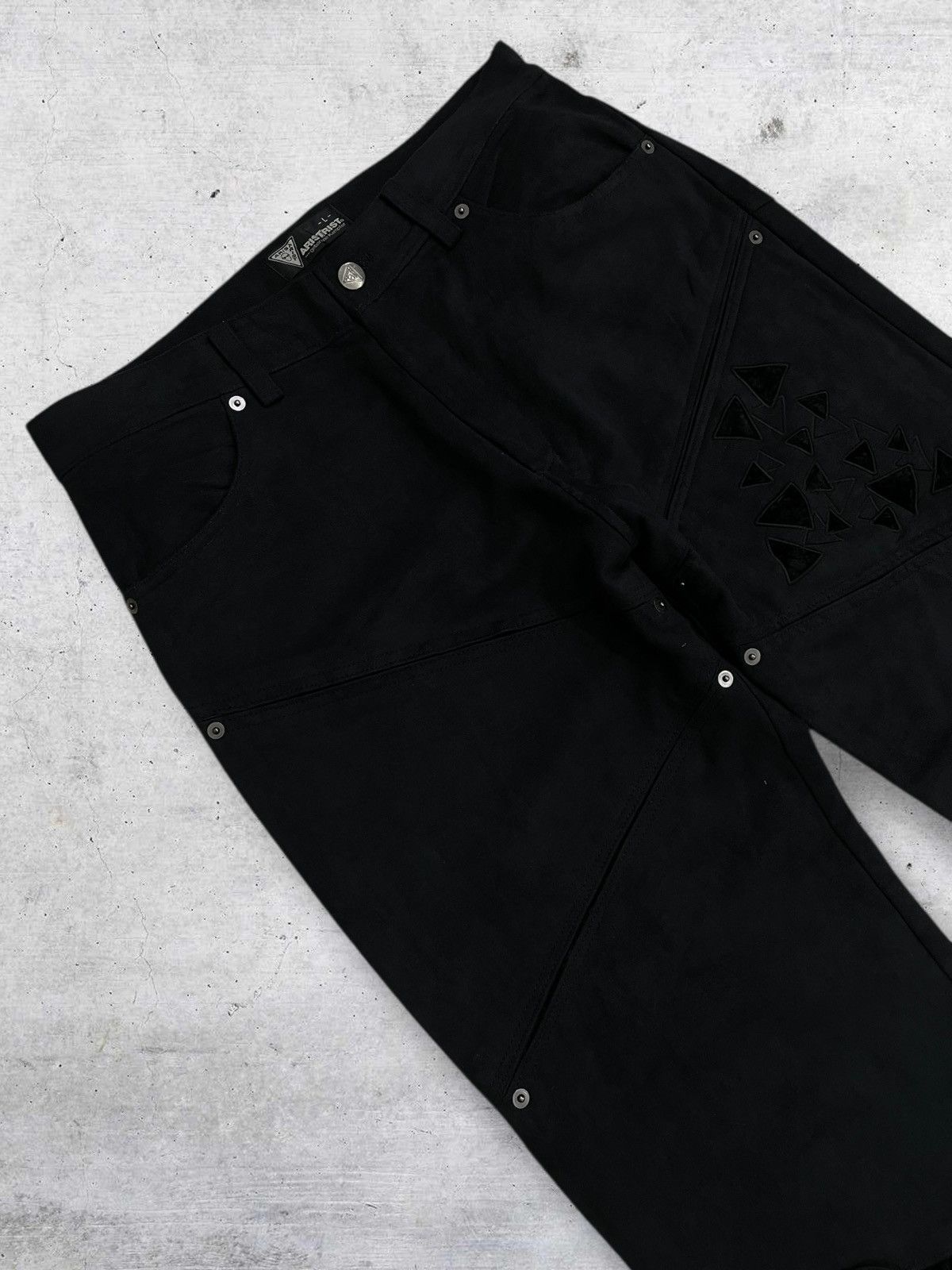 Beauty Beast VINTAGE ARTISTIC 1990S JAPAN DESIGNER SUEDE MATERIAL PANT Size US 31 - 5 Thumbnail