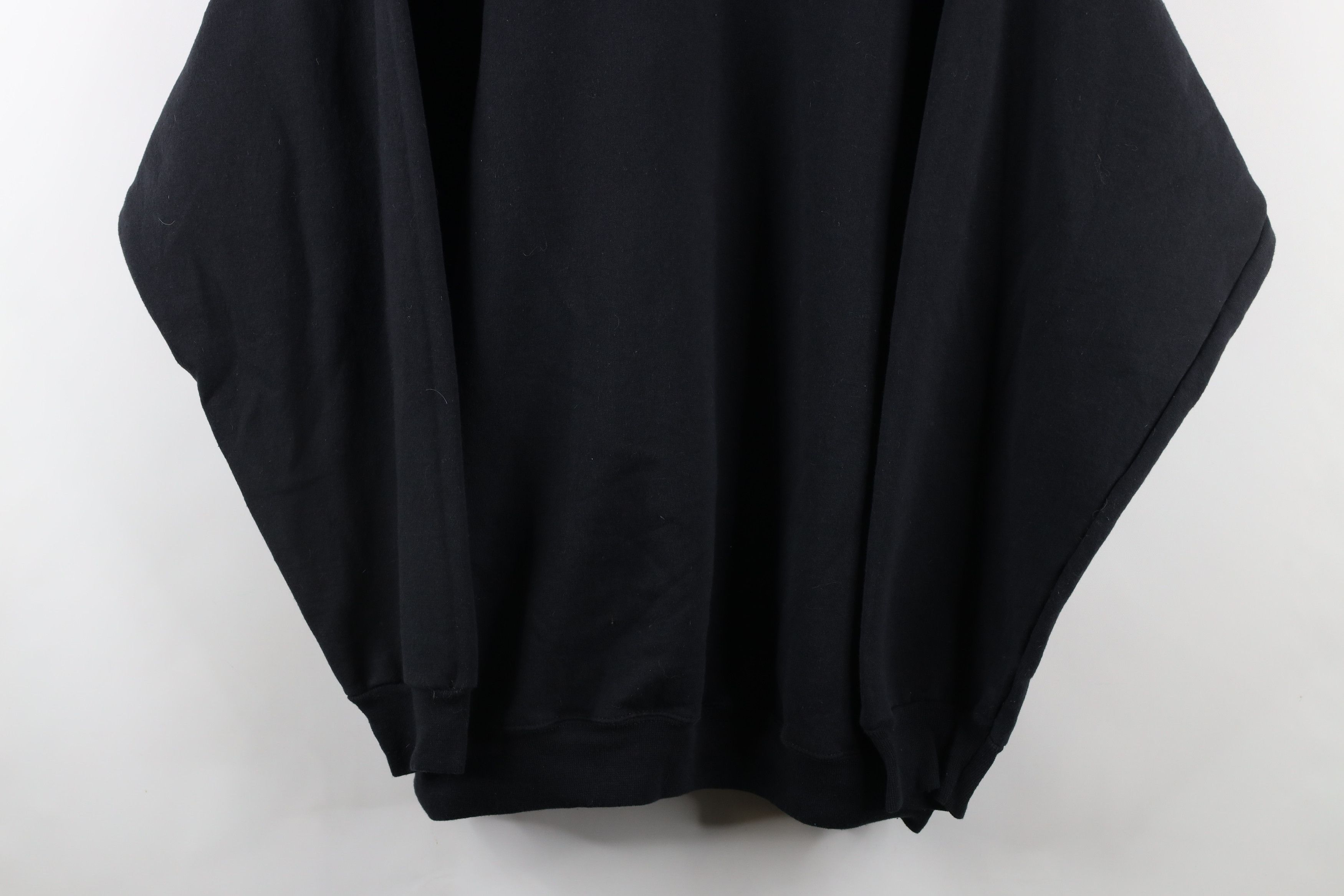 Vintage Vintage 90s Streetwear Heavyweight Crewneck Sweatshirt Black Size US XL / EU 56 / 4 - 3 Thumbnail