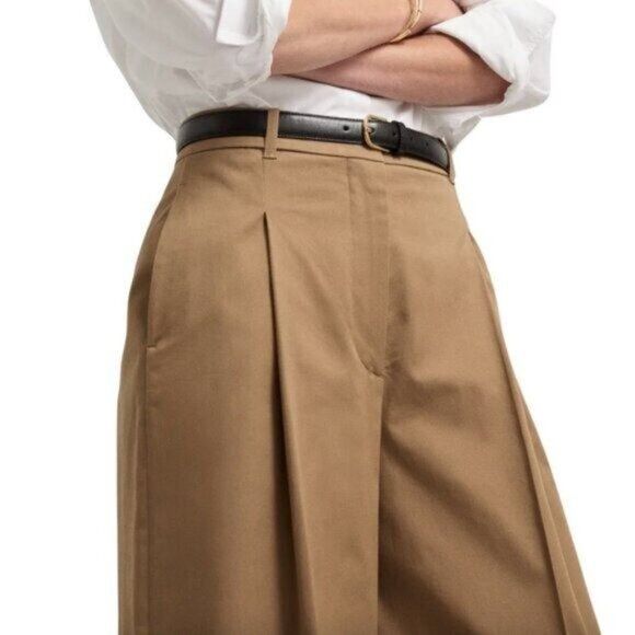 G. Label by goop G. Gwyn by Goop Marlow Trouser Camel Tan Brown Wide Leg Size 27" / US 4 / IT 40 - 5 Thumbnail