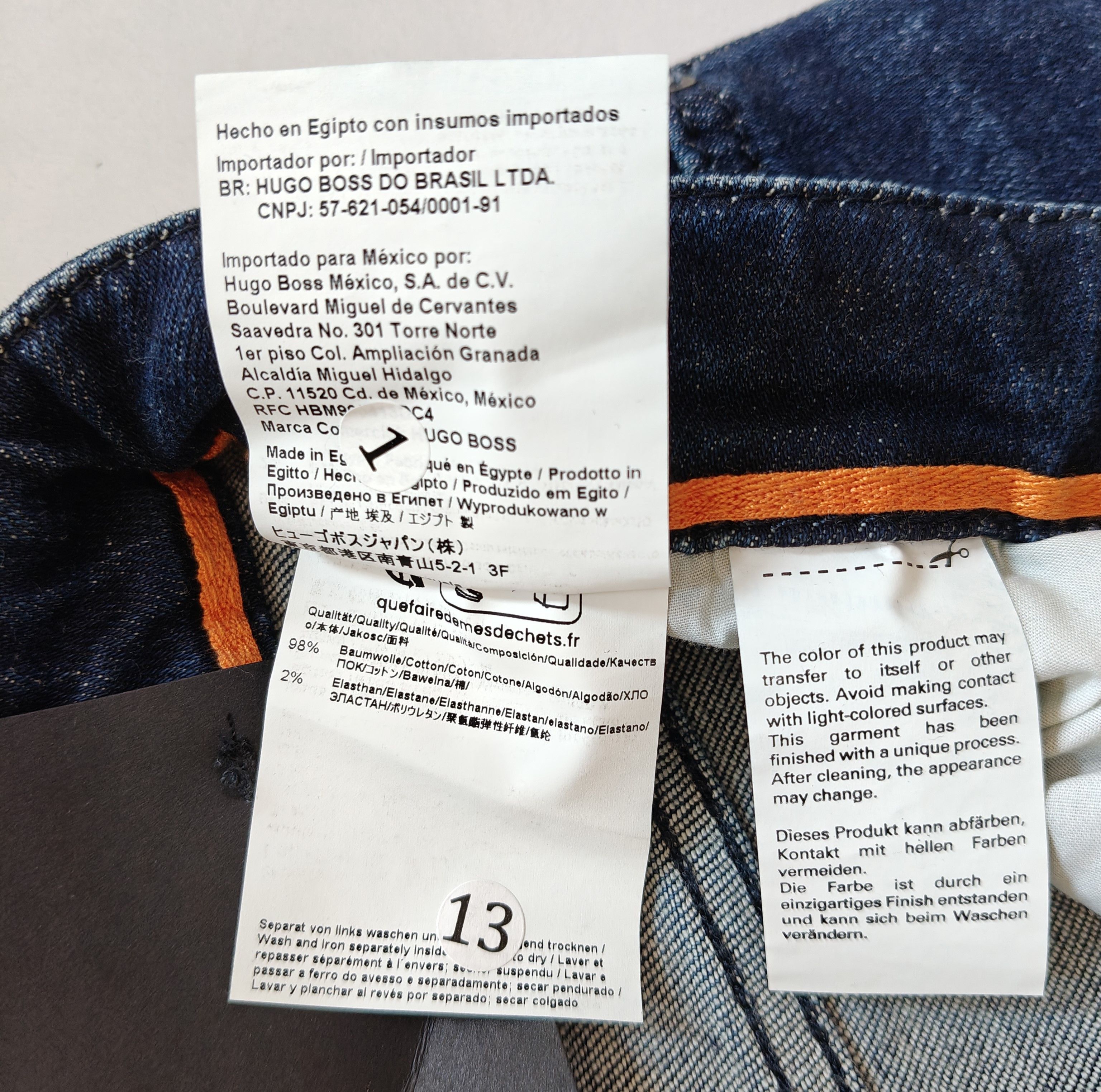 Hugo Boss BOSS RE.MAINE Regular fit men's Jeans Free Shipping T/6088 Size US 31 - 11 Thumbnail
