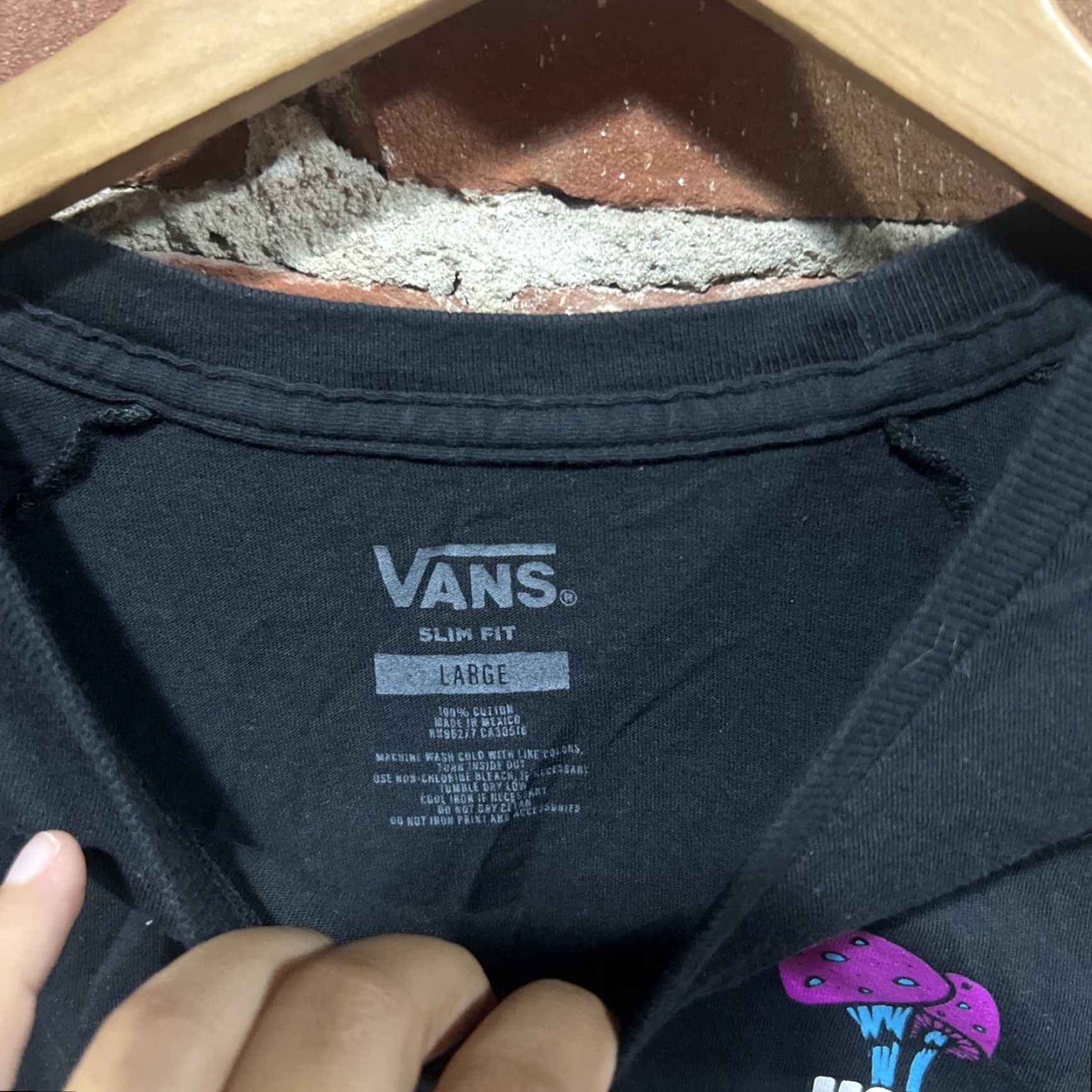 Vans VANS Shirt Graphic Print Black Mens L Large Off The Wall Wizard Magic Size US L / EU 52-54 / 3 - 3 Thumbnail
