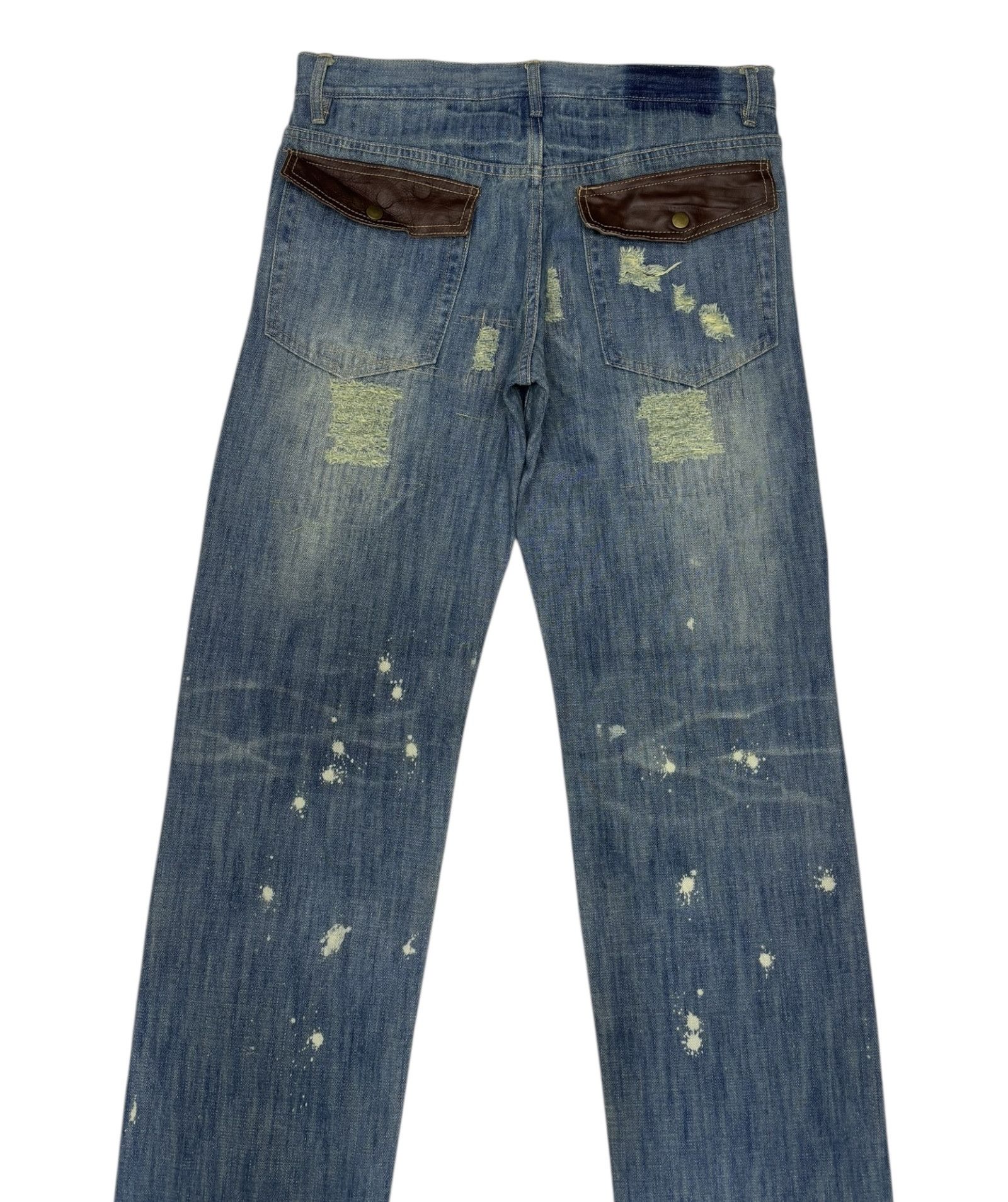 Hysteric Glamour GUMU JAPAN CLASSIC RARE DISTRESS DENIM JEAN Size US 33 - 8 Thumbnail