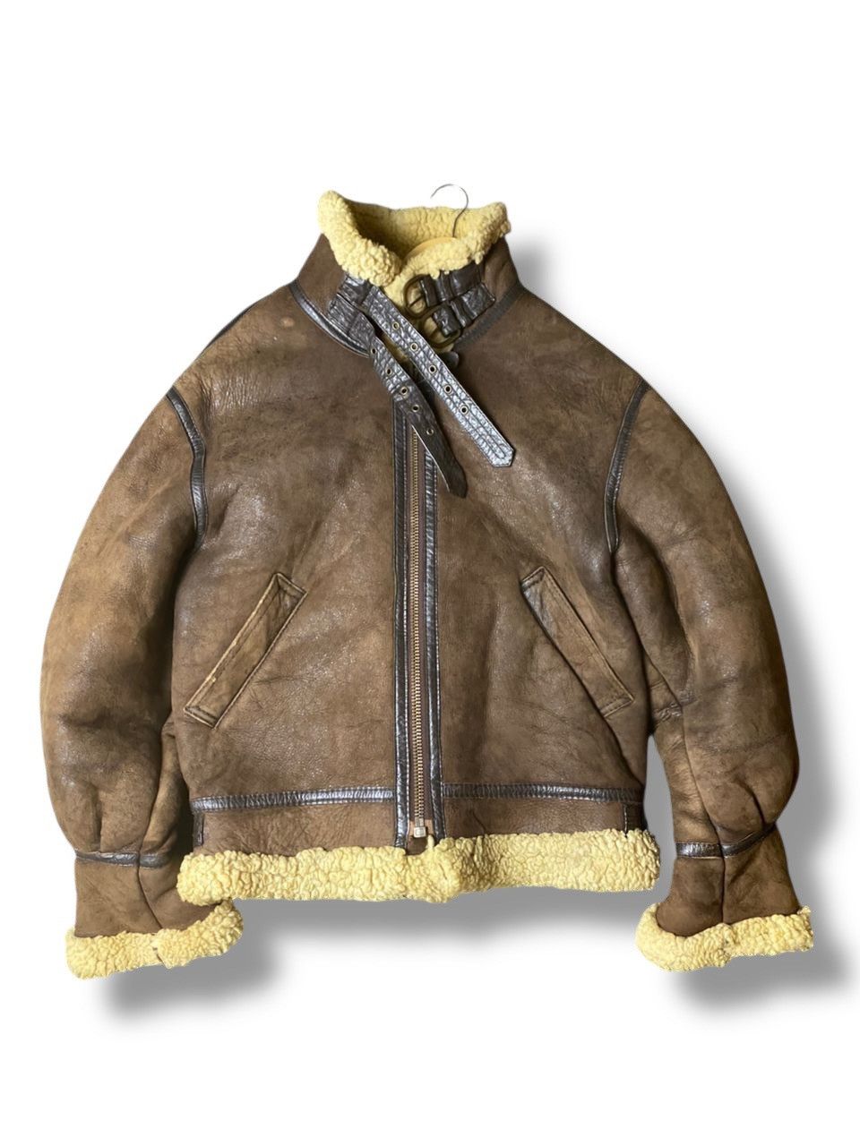Vintage B-3 Shearling Leather Jacket (146)