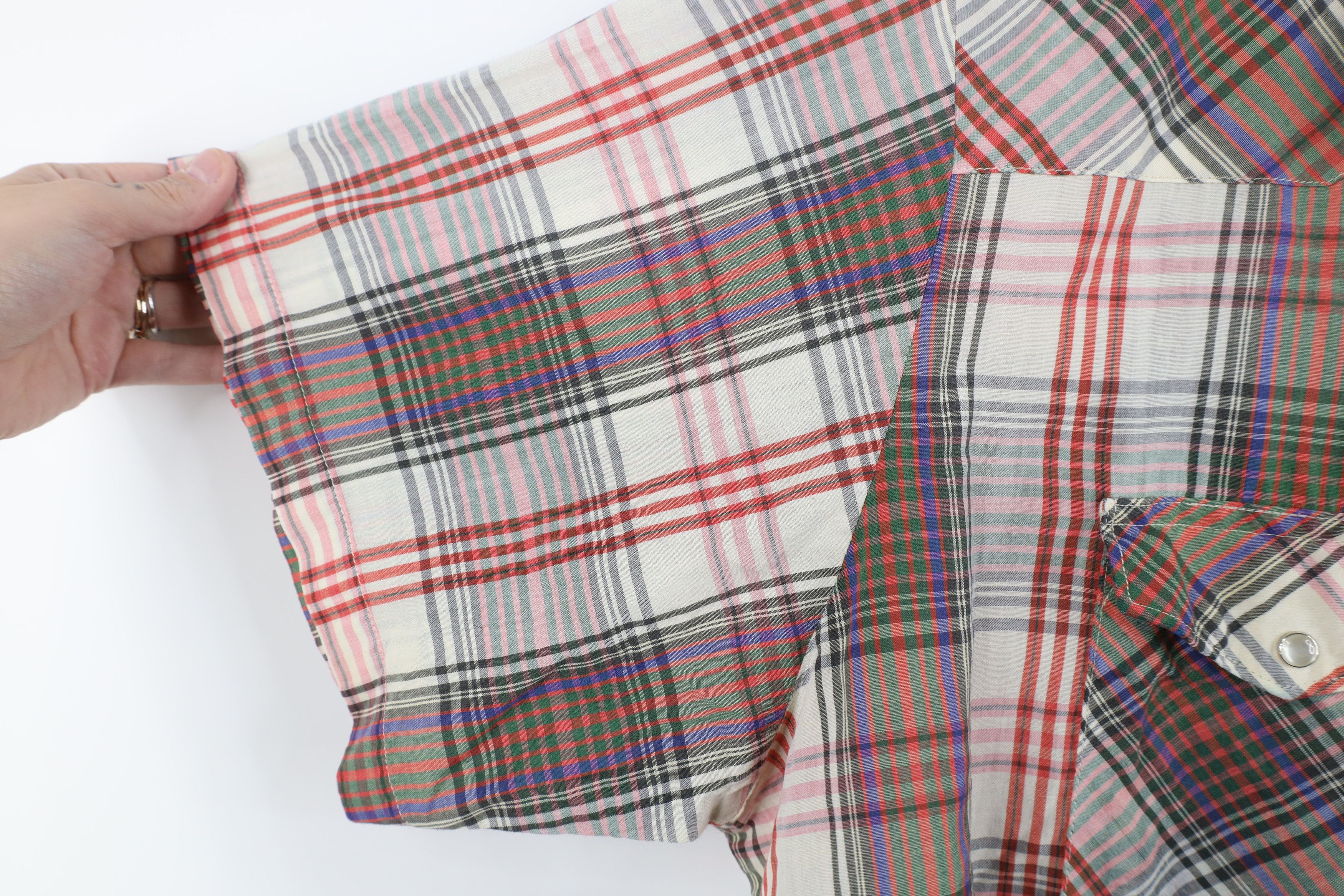 Wrangler Vintage 90s Wrangler Plaid Western Cowboy Button Shirt Size US XXL / EU 58 / 5 - 7 Thumbnail