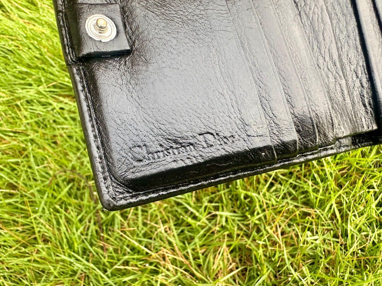 Dior Authentic Christian Dior Saddle Leather Compact Wallet Size ONE SIZE - 8 Thumbnail