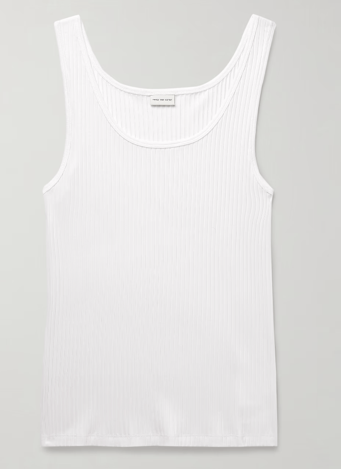 Dries Van Noten o1g2r1mq0424 Tank Tops in White Size US XL / EU 56 / 4 - 1 Preview