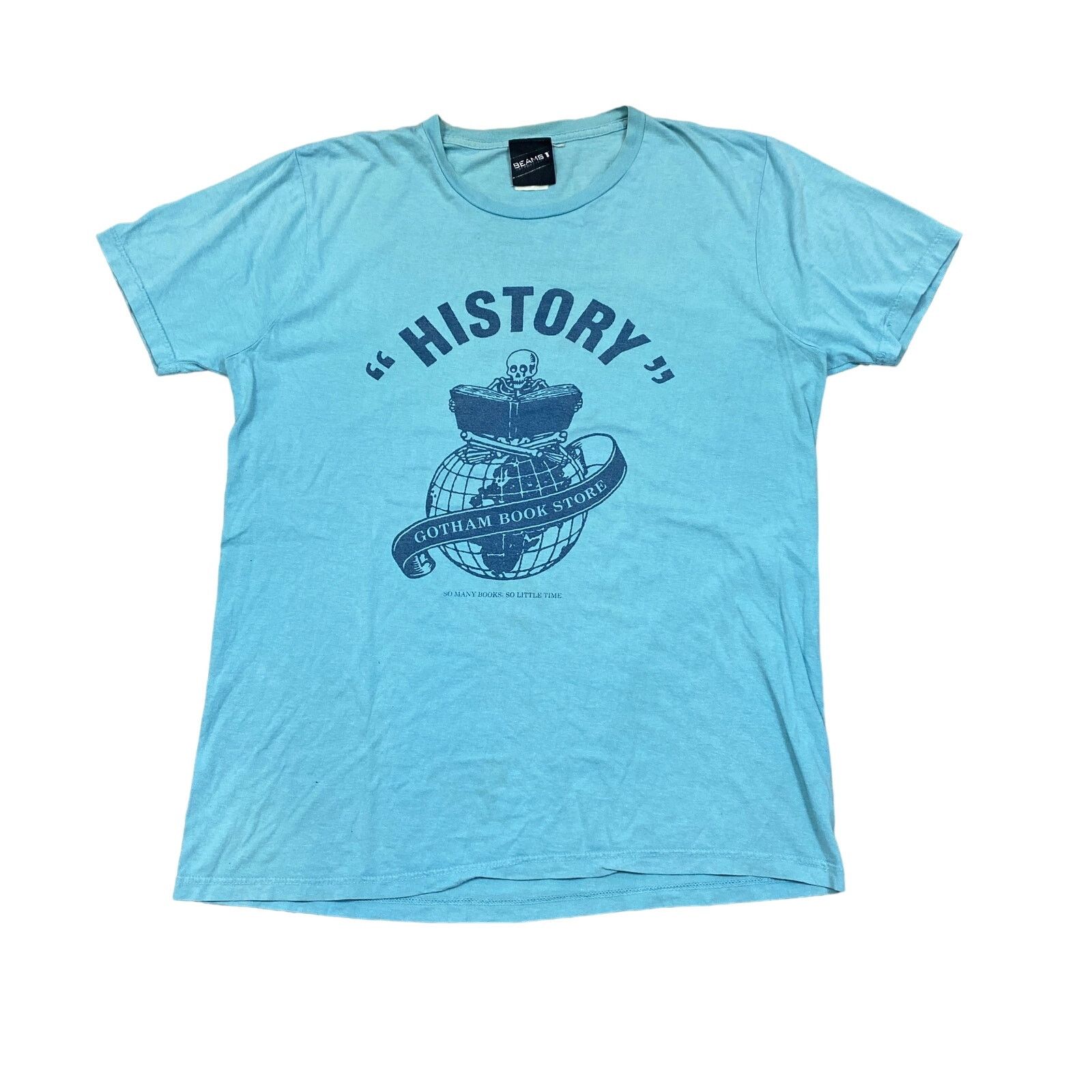 Beams Plus × Japanese Brand Rare Vintage Beams Japan History Gotham Book Store T Shirt L Size US L / EU 52-54 / 3 - 1 Thumbnail
