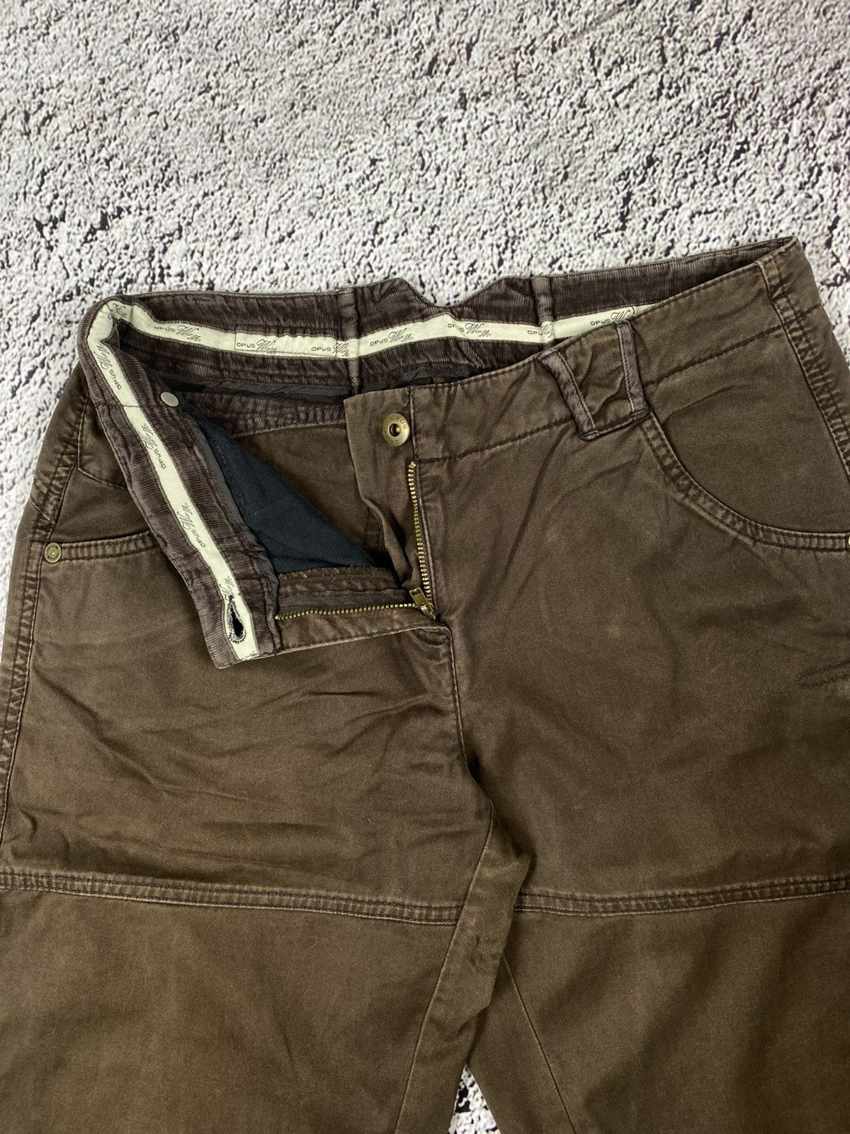 Japanese Brand Vintage Y2K cargo faded wide low rise pants 00s streetwear Size 30" / US 8 / IT 44 - 3 Thumbnail
