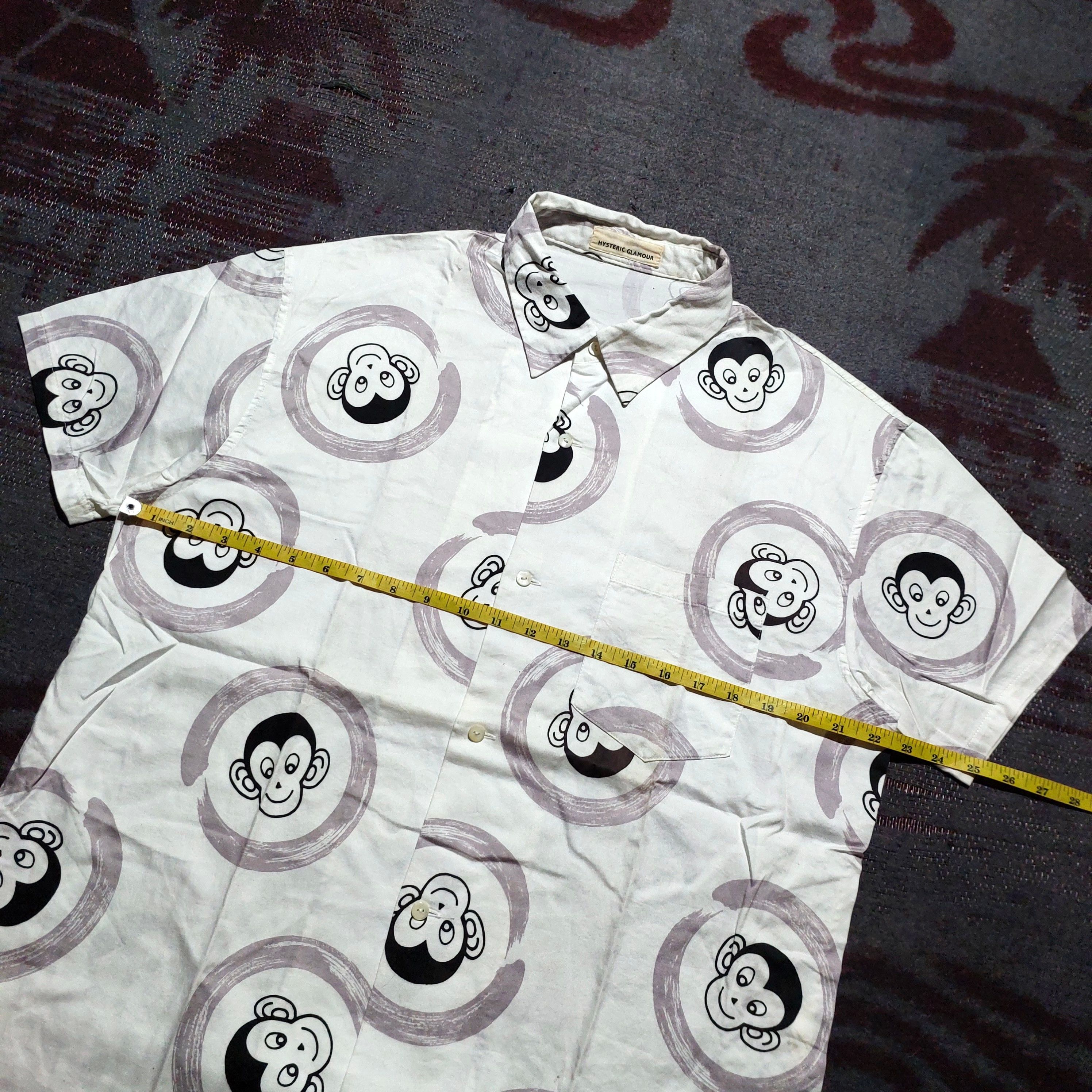 Hysteric Glamour Hysteric Glamour smiling monkey shirt Size US M / EU 48-50 / 2 - 9 Thumbnail