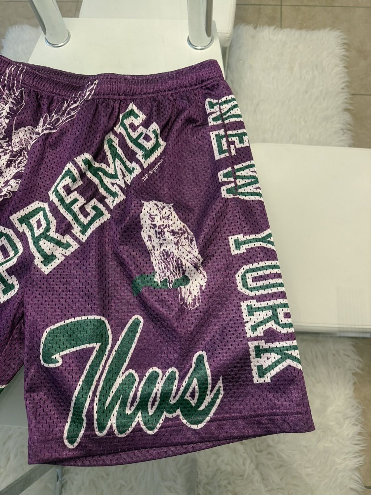 Supreme Supreme Varsity Mesh Short Purple Size US 29 - 3 Thumbnail