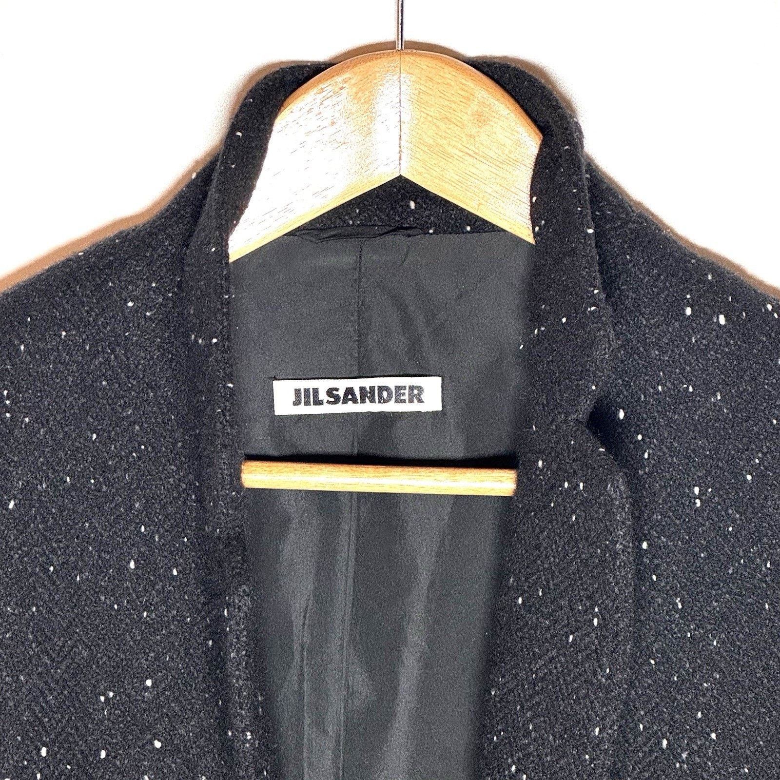 Jil Sander VTG Jil Sander Black Speckled Wool Blazer Jacket Late 90s S Size S / US 4 / IT 40 - 8 Thumbnail
