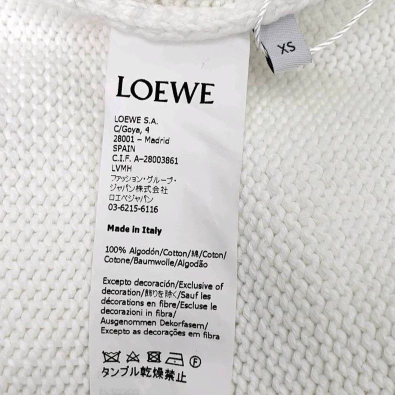 Loewe LOEWE Loft white knit sweater Size XS / US 0-2 / IT 36-38 - 4 Thumbnail