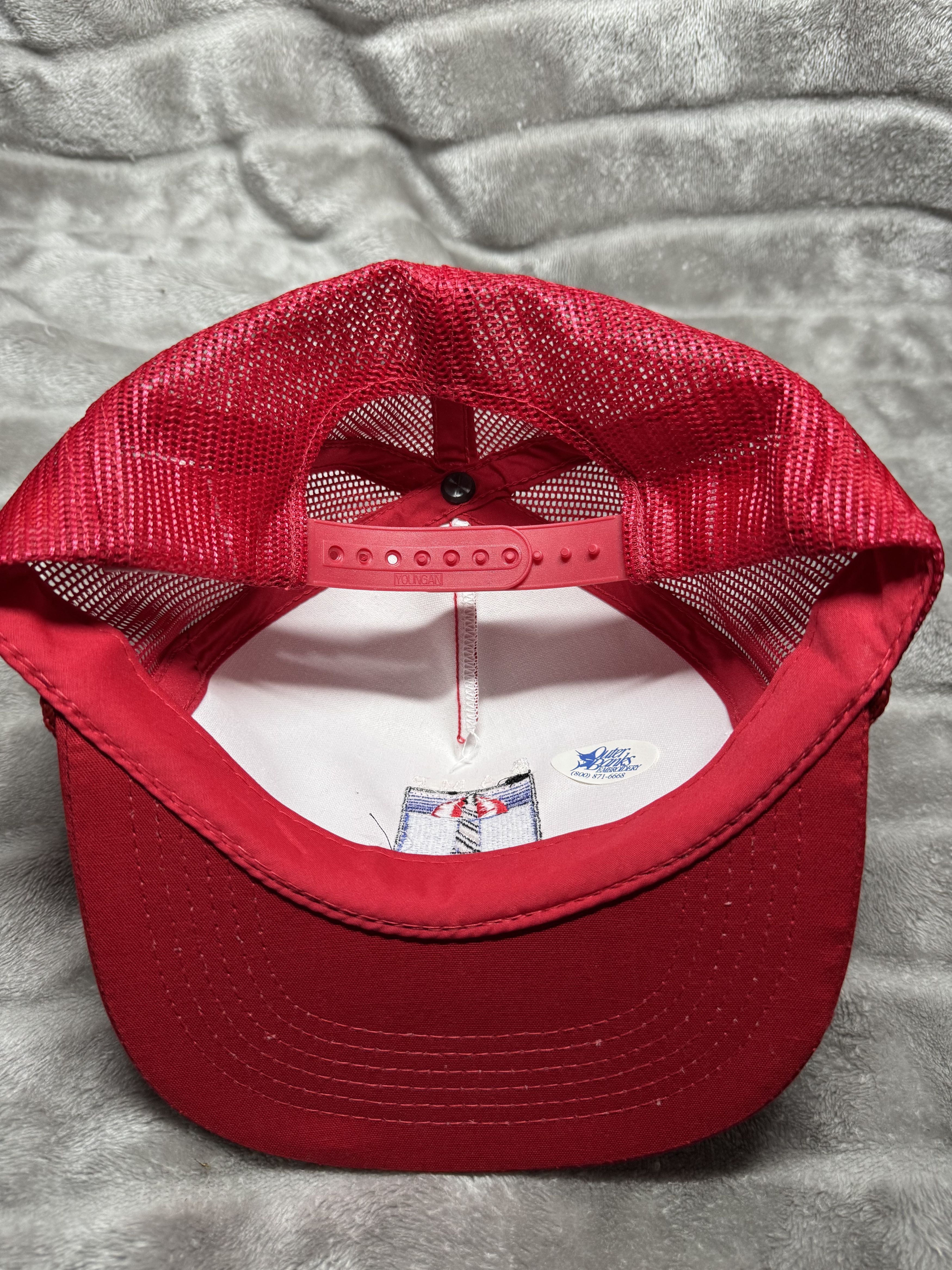 Other Vintage Camp Hatteras RV Park Trucker Cord Hat Snapback Red Size ONE SIZE - 4 Thumbnail