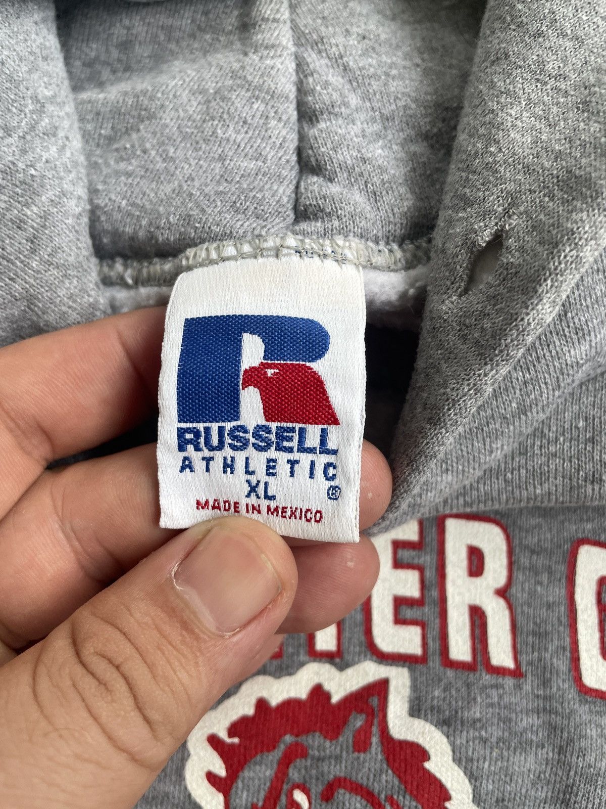 Russell Athletic × Vintage VINTAGE DALLAS CENTER GRIMES WRESTLING HOODIE Size US XL / EU 56 / 4 - 4 Thumbnail