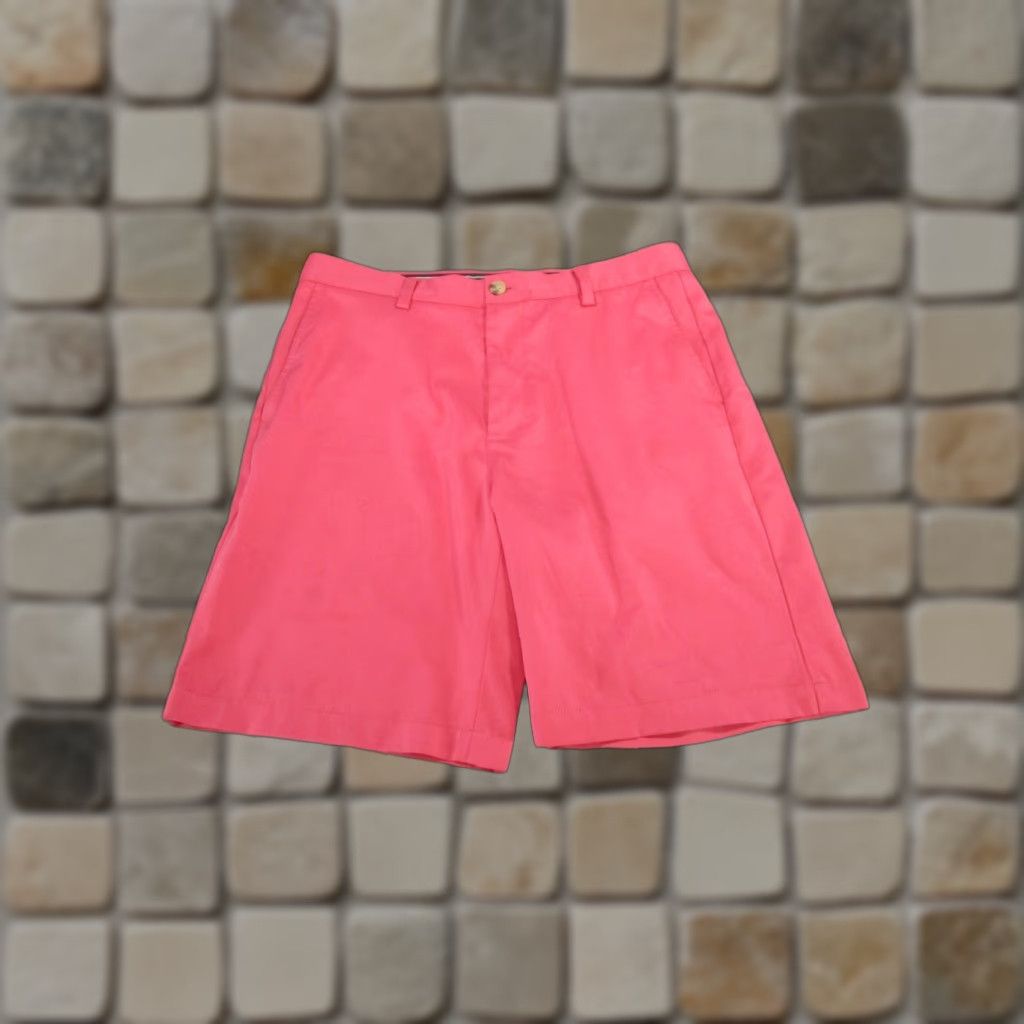 Vineyard Vines Vineyard Vines Links Shorts Mens 32 Red Polyester Chino Casual Workwear Beach Outdoor Preppy 90s Mens Size US 32 / EU 48 - 1 Thumbnail