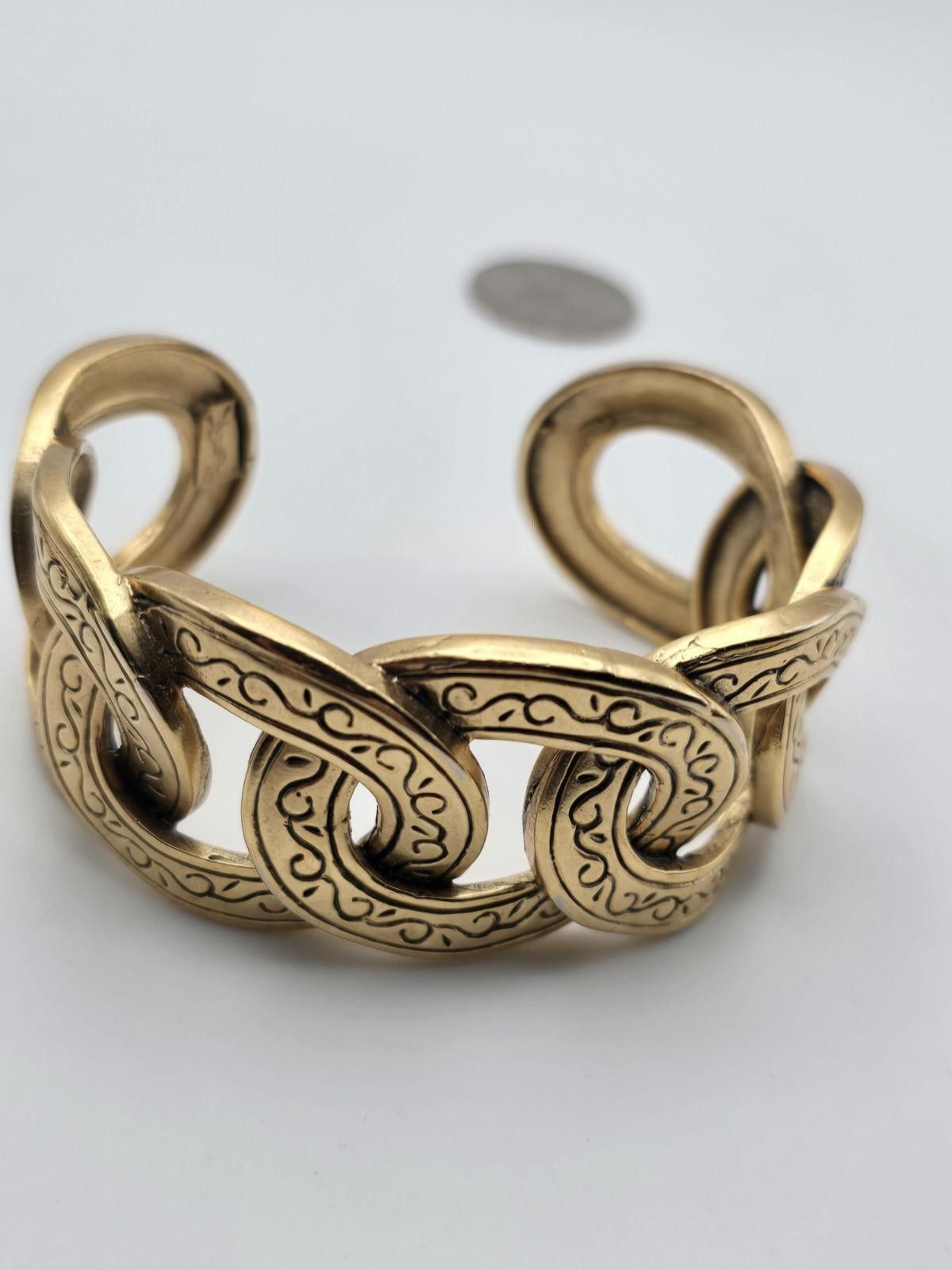 Yves Saint Laurent Yves Saunt Laurent Golden Loop Bangle Size ONE SIZE - 1 Thumbnail