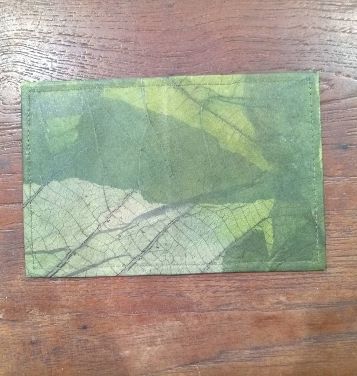 Other TRAVEL PASSPORT BILLNOTE HOLDER REAL TEAK LEAF LEATHER Size ONE SIZE - 4 Thumbnail