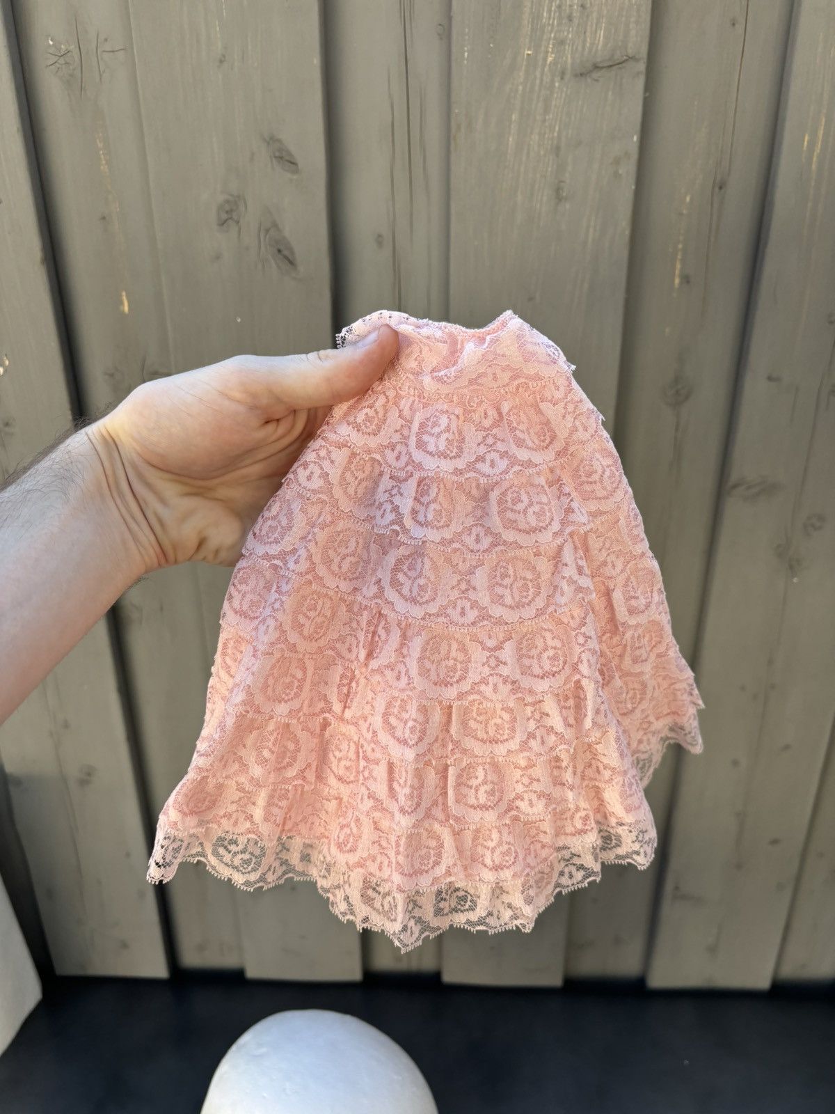 Vintage 1920s Lace Sun Hat 1930s Sheer Bucket Hat 1900s Cloche Mesh Size ONE SIZE - 7 Thumbnail