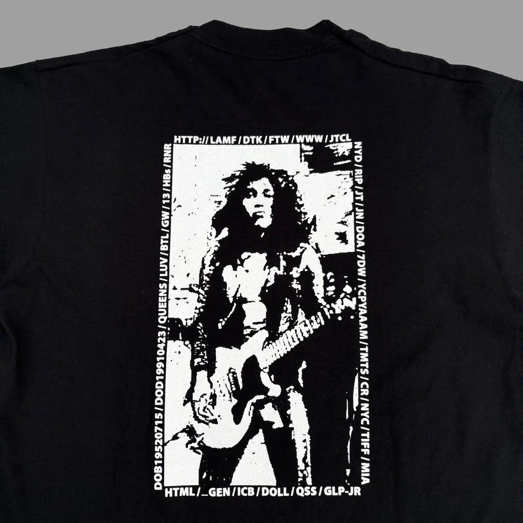 Band Tees Johnny Thunders Cyber Lounge 1990 90s Vintage Band T-Shirt Size US L / EU 52-54 / 3 - 5 Thumbnail