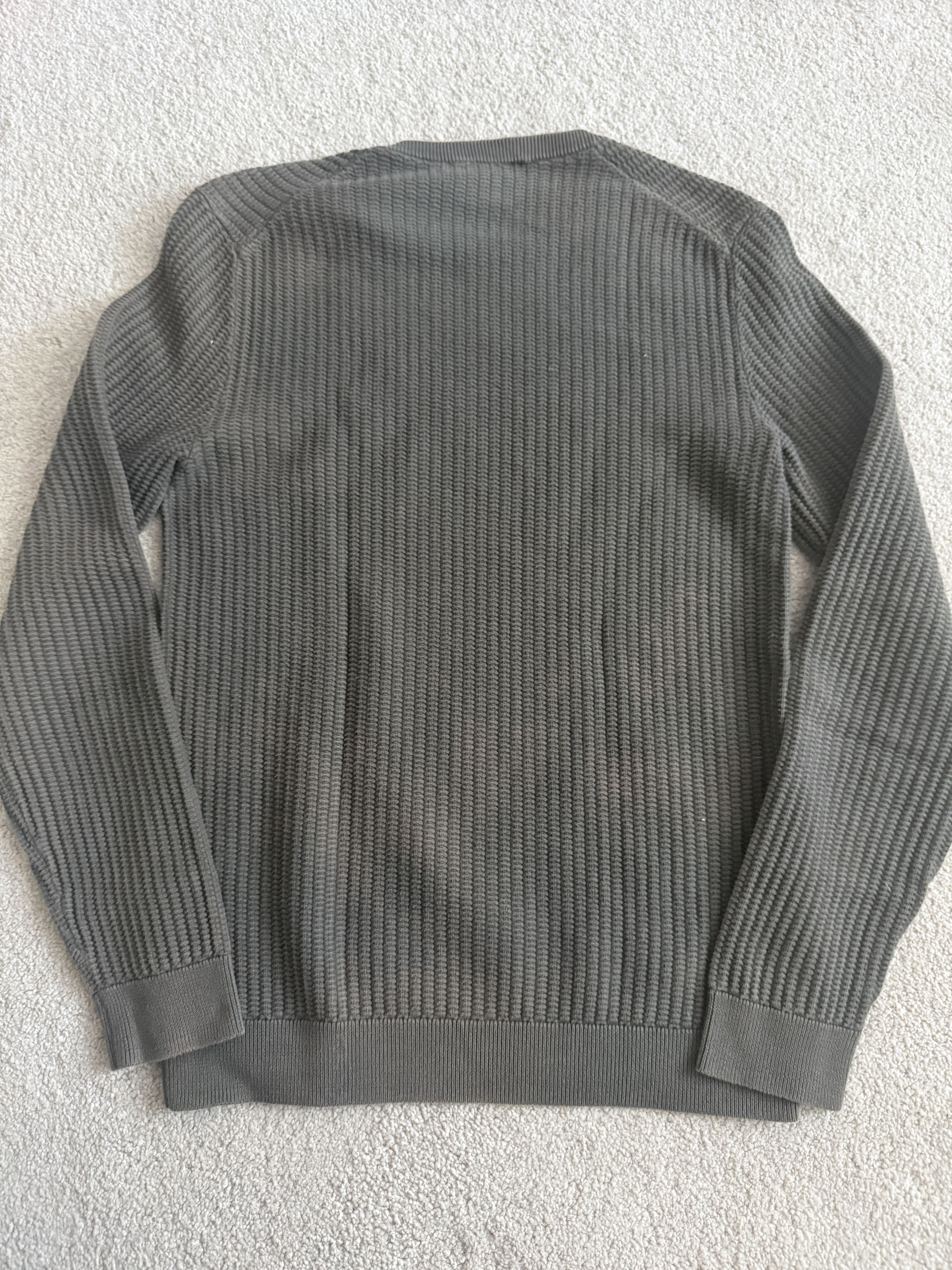 Theory Theory Dark Green Cotton Long Sleeve Sweater - XS Size US XS / EU 42 / 0 - 4 Thumbnail