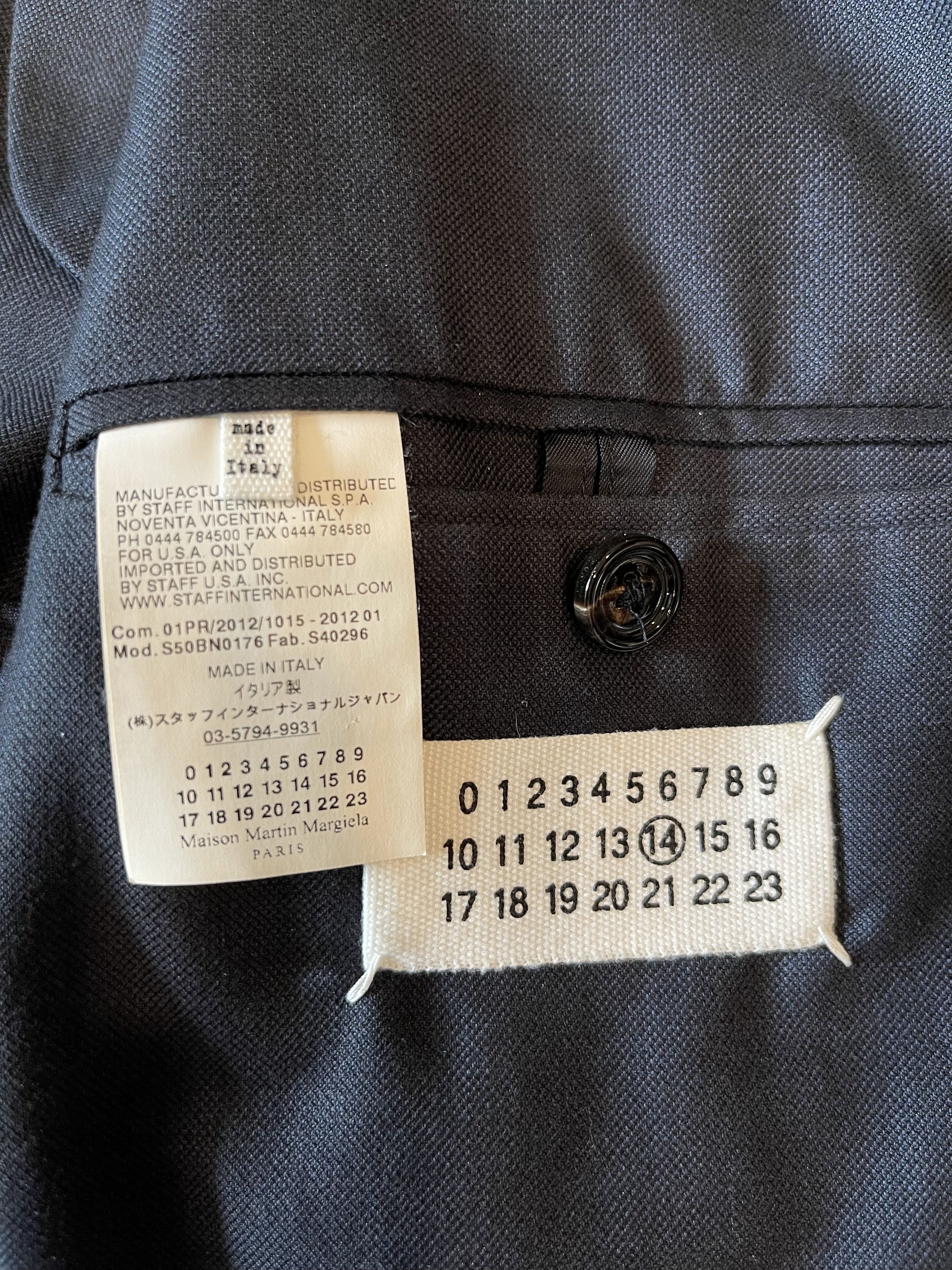 Maison Margiela MAISON MARTIN MARGIELA - NAVY WOOL JACKET Size US M / EU 48-50 / 2 - 9 Thumbnail