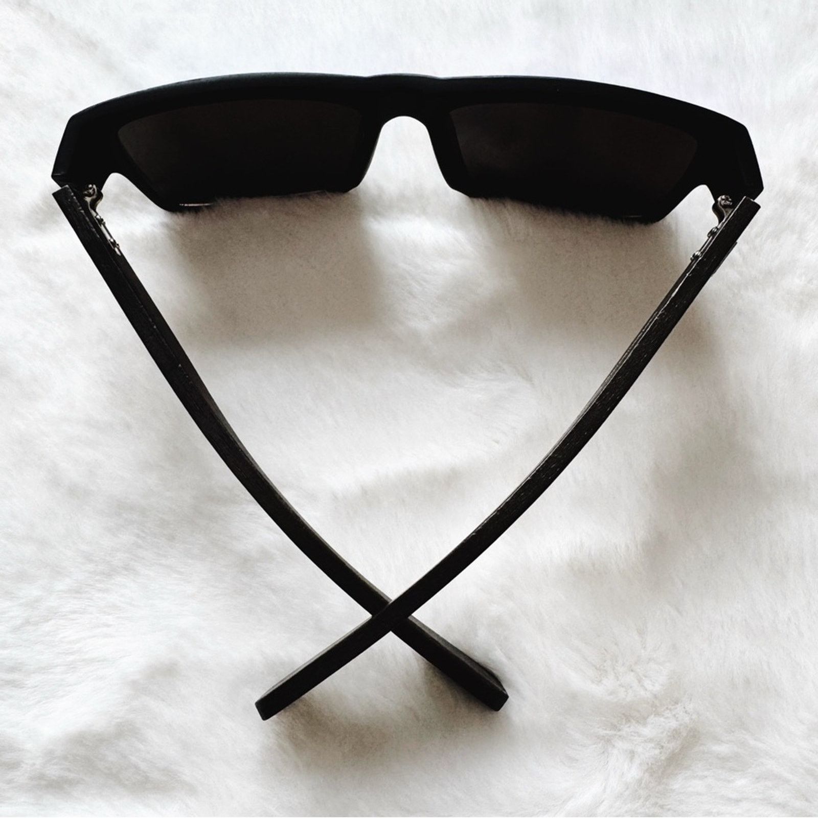 Other Juna Blue & Black Wood Sunglasses Size ONE SIZE - 9 Thumbnail